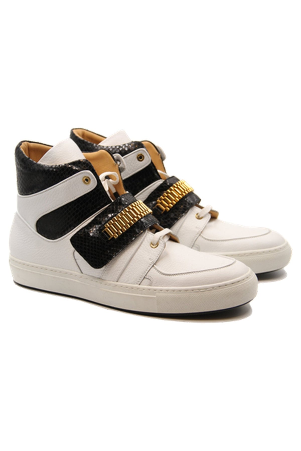 Capri White | Black | Leather | Limited Edition - Giuliano Galiano | Handcrafted Luxury Sneakers Made In Italy