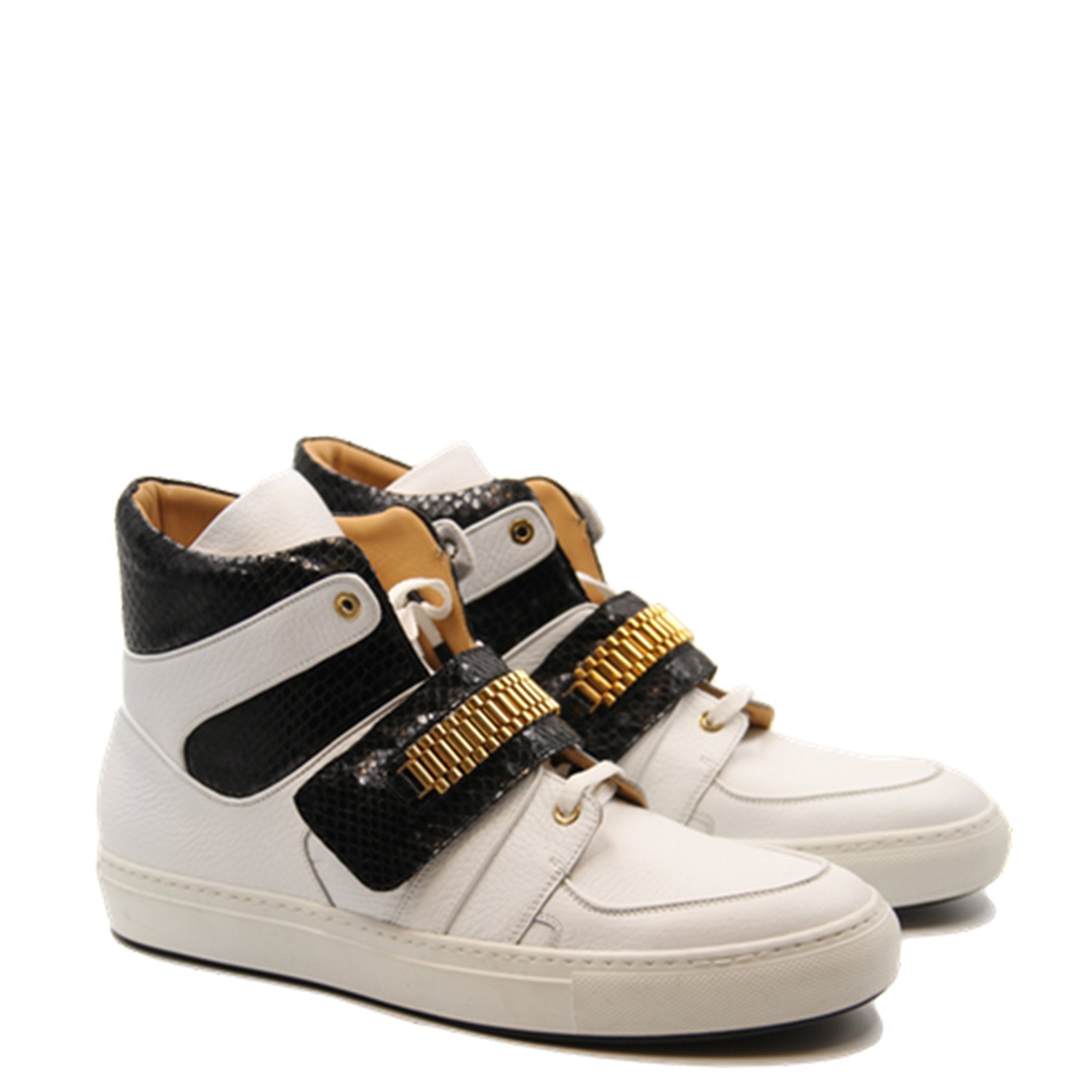 Capri White | Black | Leather | Limited Edition - Giuliano Galiano | Handcrafted Luxury Sneakers Made In Italy
