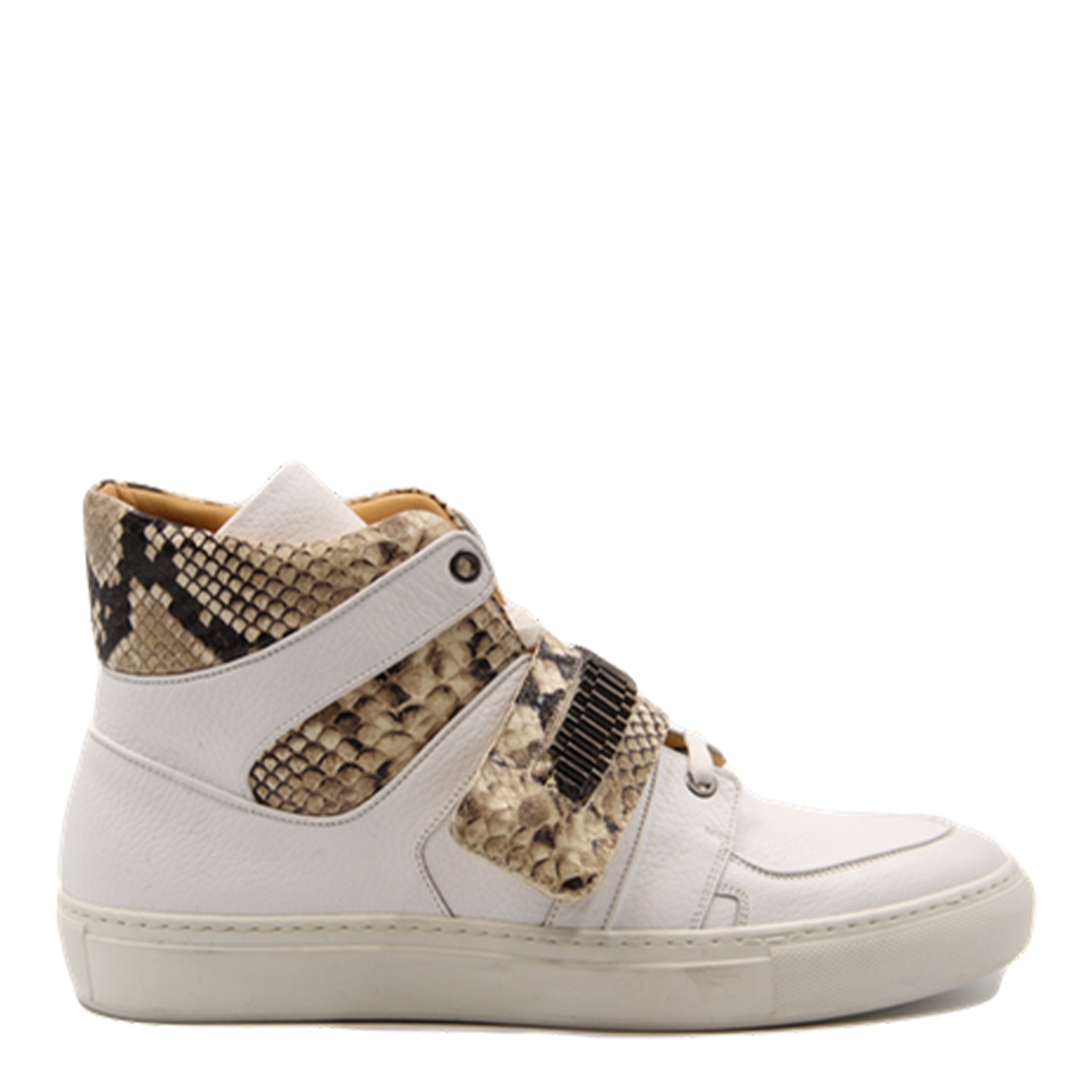 Capri White | Grey | Leather | Limited Edition - Giuliano Galiano | Handcrafted Luxury Sneakers Made In Italy