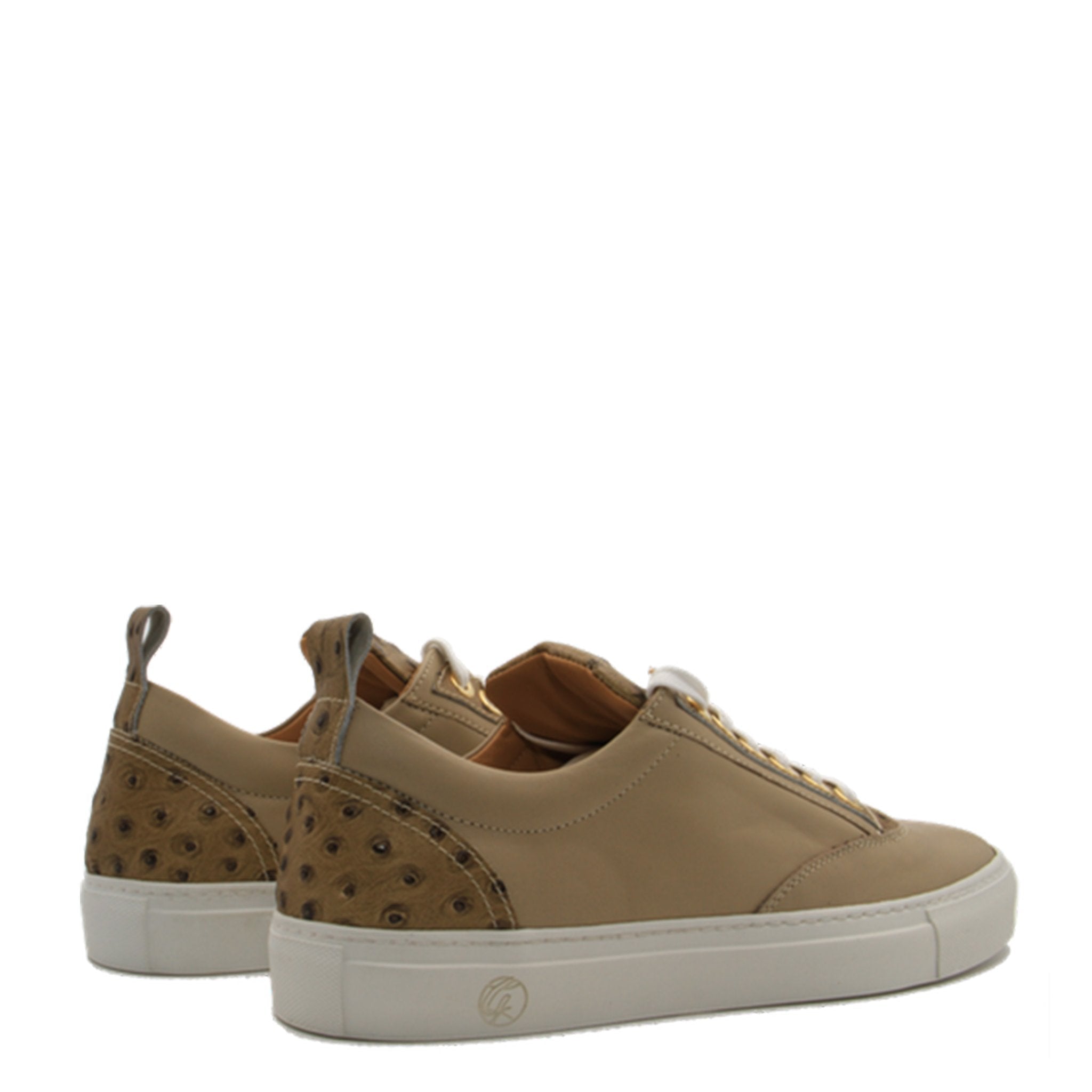 Caviar Low Beige | Beige | Leather | Limited Edition - Giuliano Galiano | Handcrafted Luxury Sneakers Made In Italy