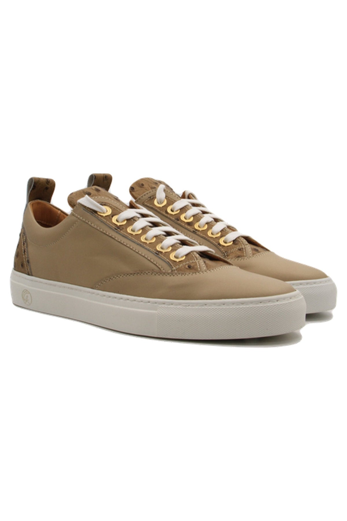 Caviar Low Beige | Beige | Leather | Limited Edition - Giuliano Galiano | Handcrafted Luxury Sneakers Made In Italy