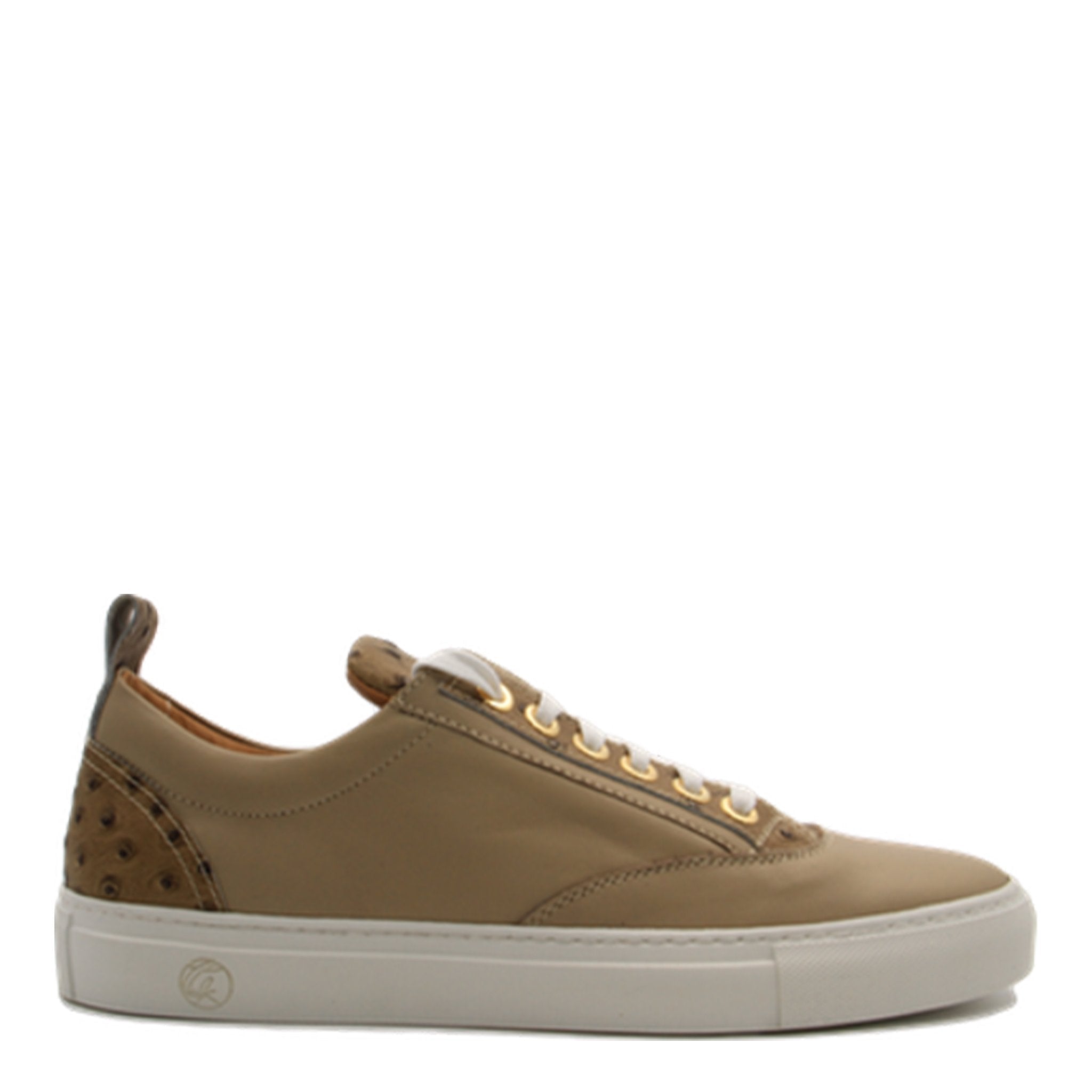 Caviar Low Beige | Beige | Leather | Limited Edition - Giuliano Galiano | Handcrafted Luxury Sneakers Made In Italy