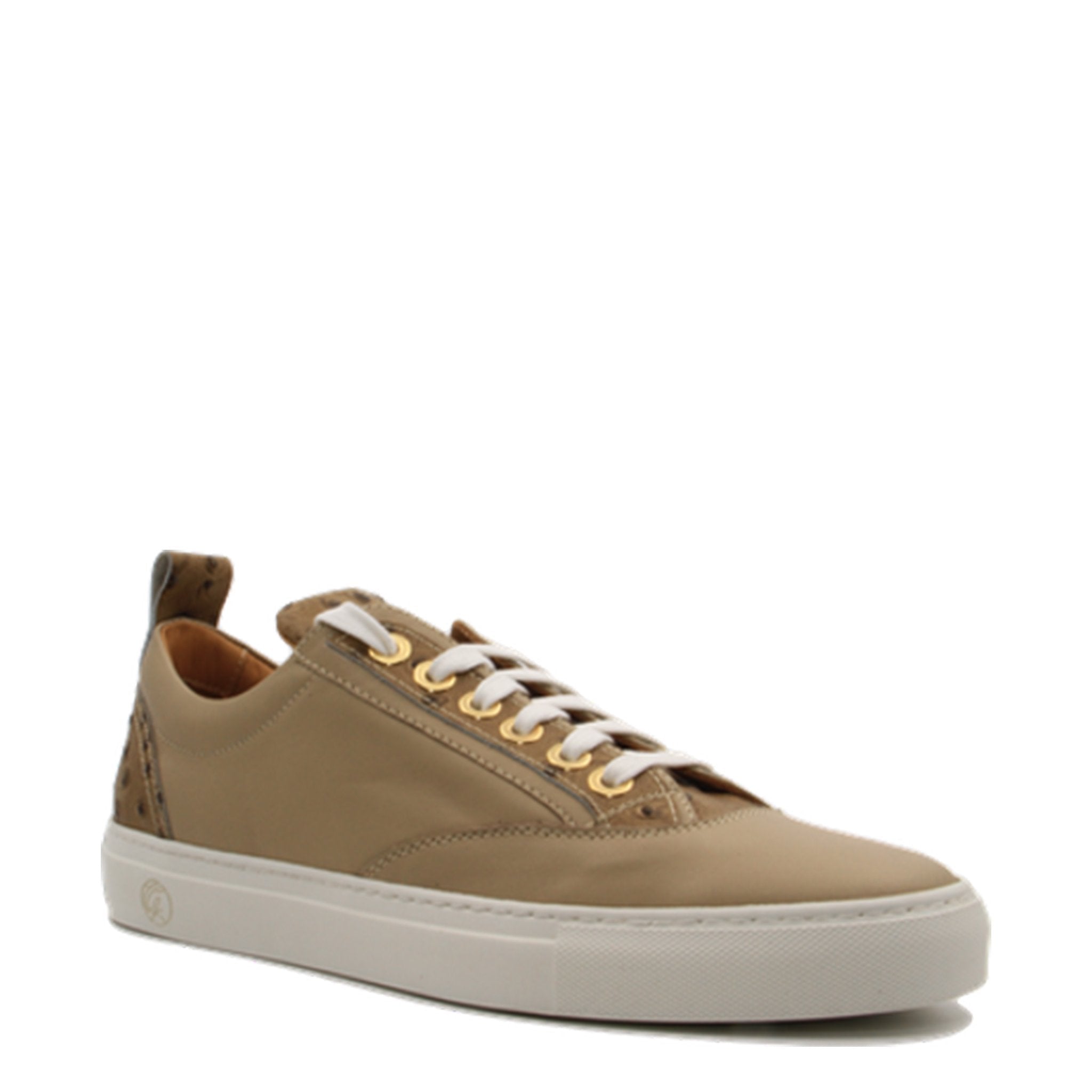 Caviar Low Beige | Beige | Leather | Limited Edition - Giuliano Galiano | Handcrafted Luxury Sneakers Made In Italy