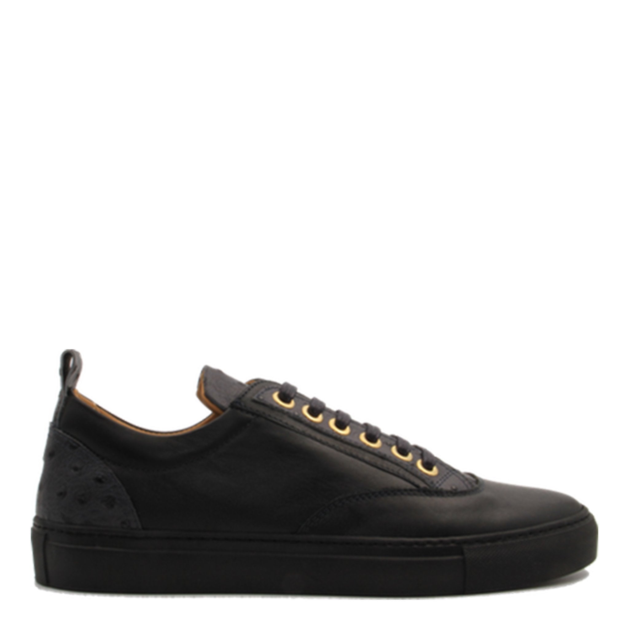 Caviar Low Black | Black | Leather | Limited Edition - Giuliano Galiano | Handcrafted Luxury Sneakers Made In Italy