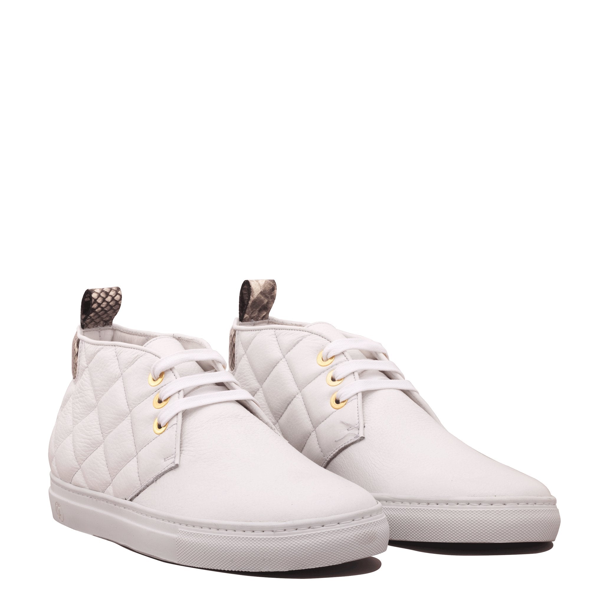 Day Dream White | Grey | Leather | Limited Edition - Giuliano Galiano | Handcrafted Luxury Sneakers Made In Italy