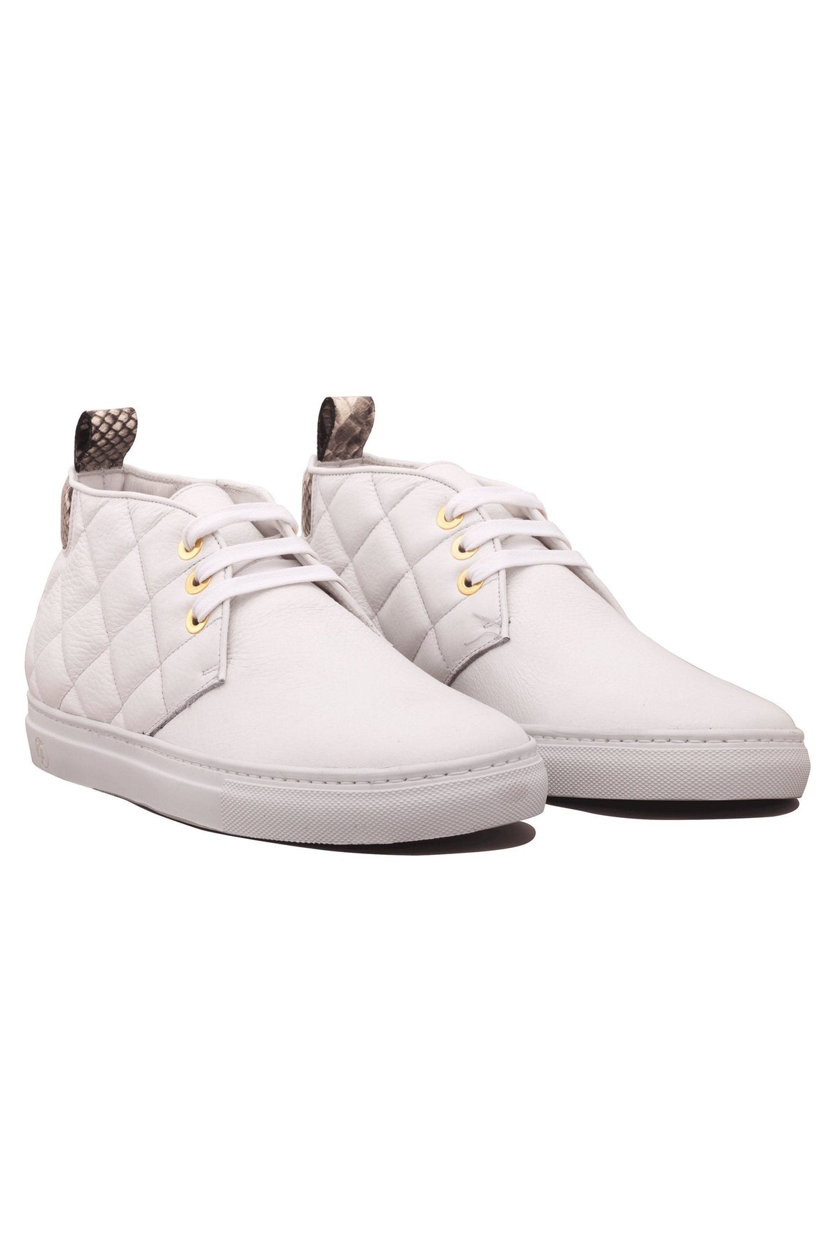 Day Dream White | Grey | Leather | Limited Edition - Giuliano Galiano | Handcrafted Luxury Sneakers Made In Italy