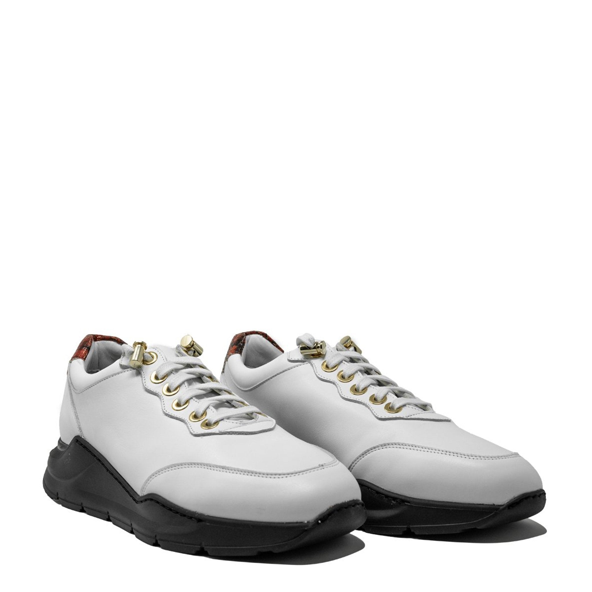 Destiny Mid - Top White Black | Limited Edition - Giuliano Galiano | Handcrafted Luxury Sneakers Made In Italy