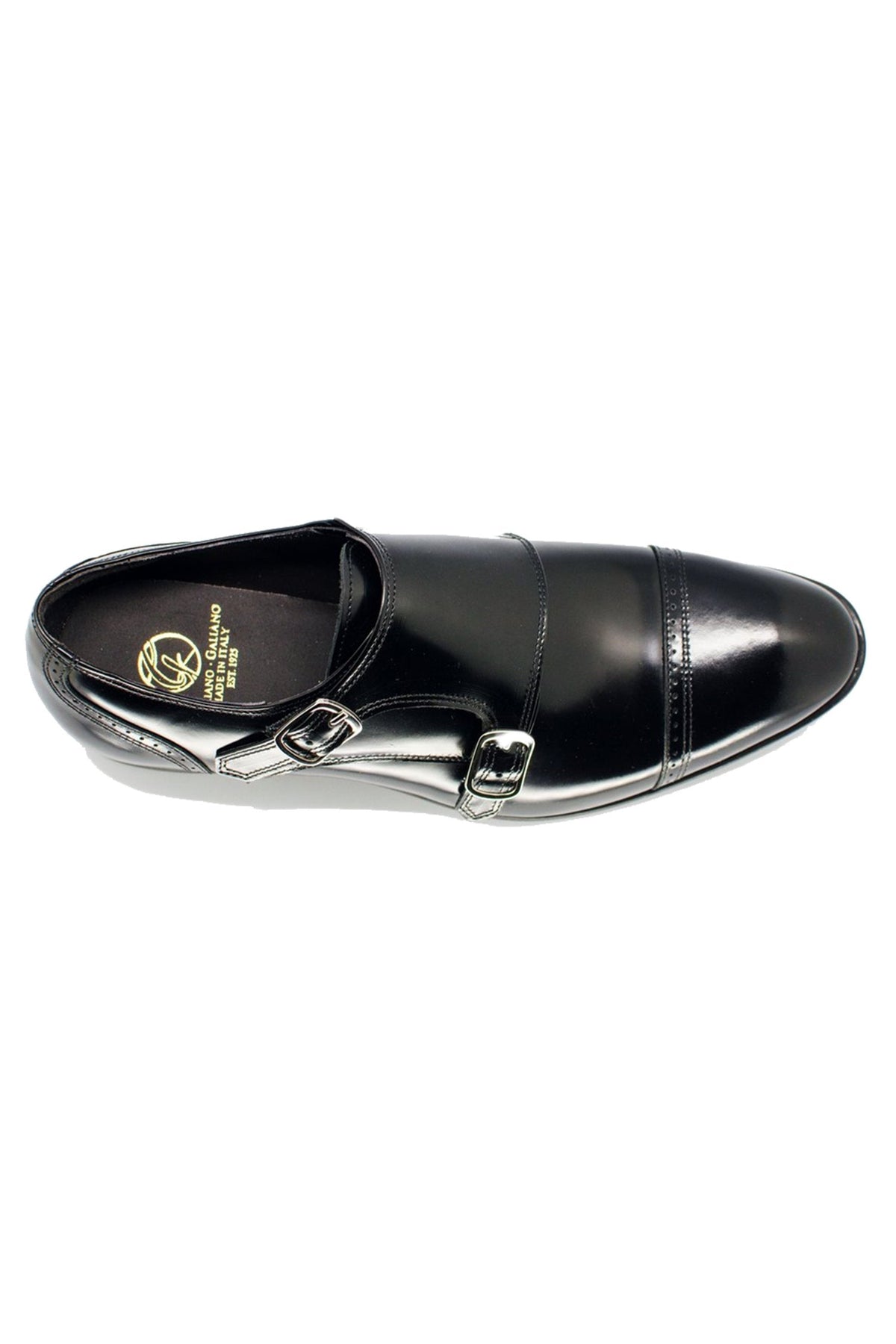 Double Fibia Black | Ceremony Edition | Black | Brushed | Limited Edition - Giuliano Galiano | Handcrafted Luxury Sneakers Made In Italy