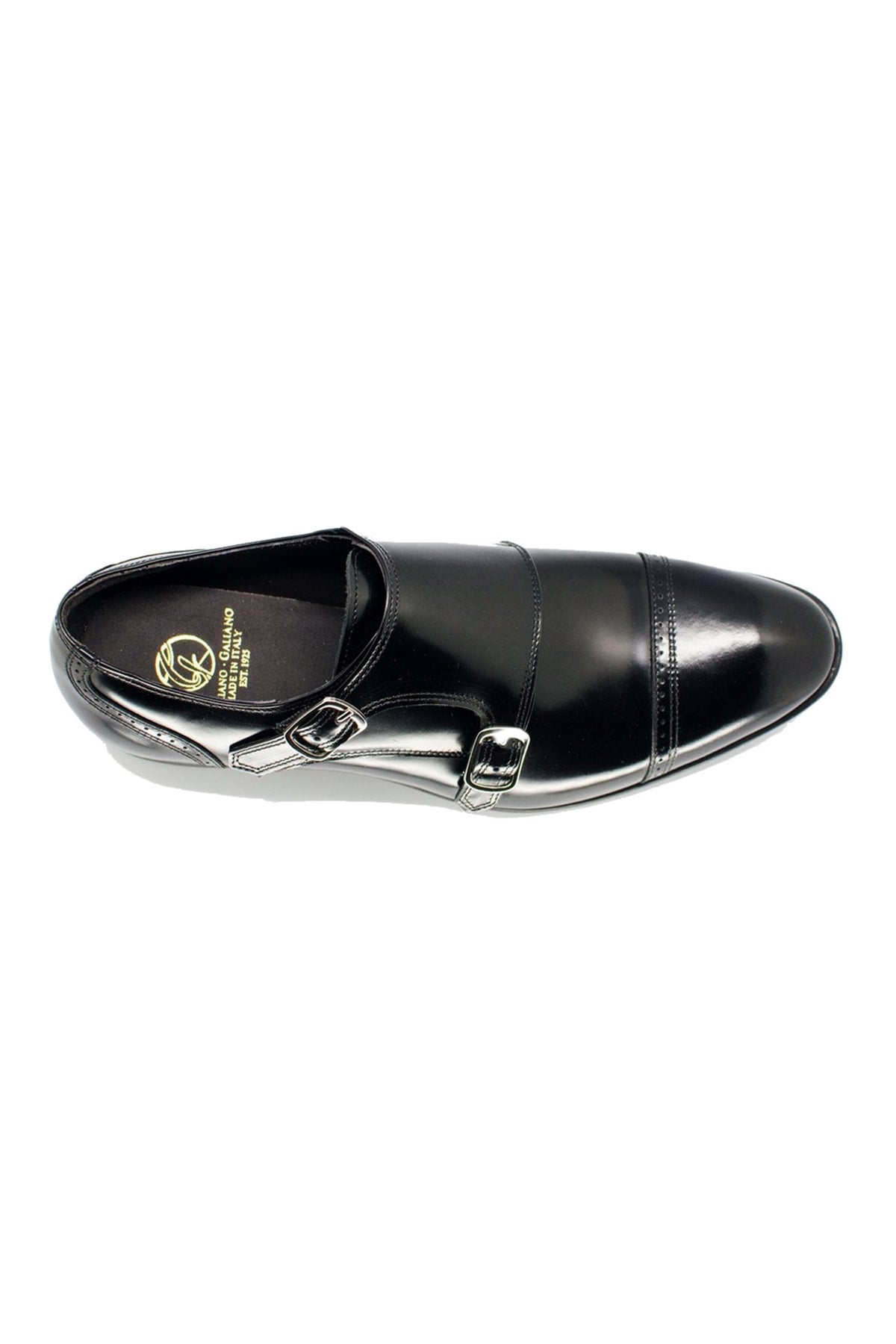 Double Fibia Black | Ceremony Edition | Black | Brushed | Limited Edition - Giuliano Galiano | Handcrafted Luxury Sneakers Made In Italy