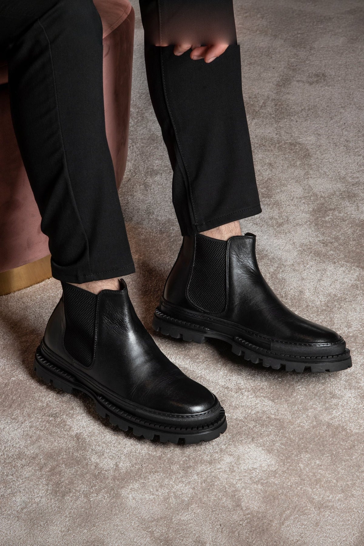 Elvis | Black Leather - Giuliano Galiano | Handcrafted Luxury Sneakers Made In Italy