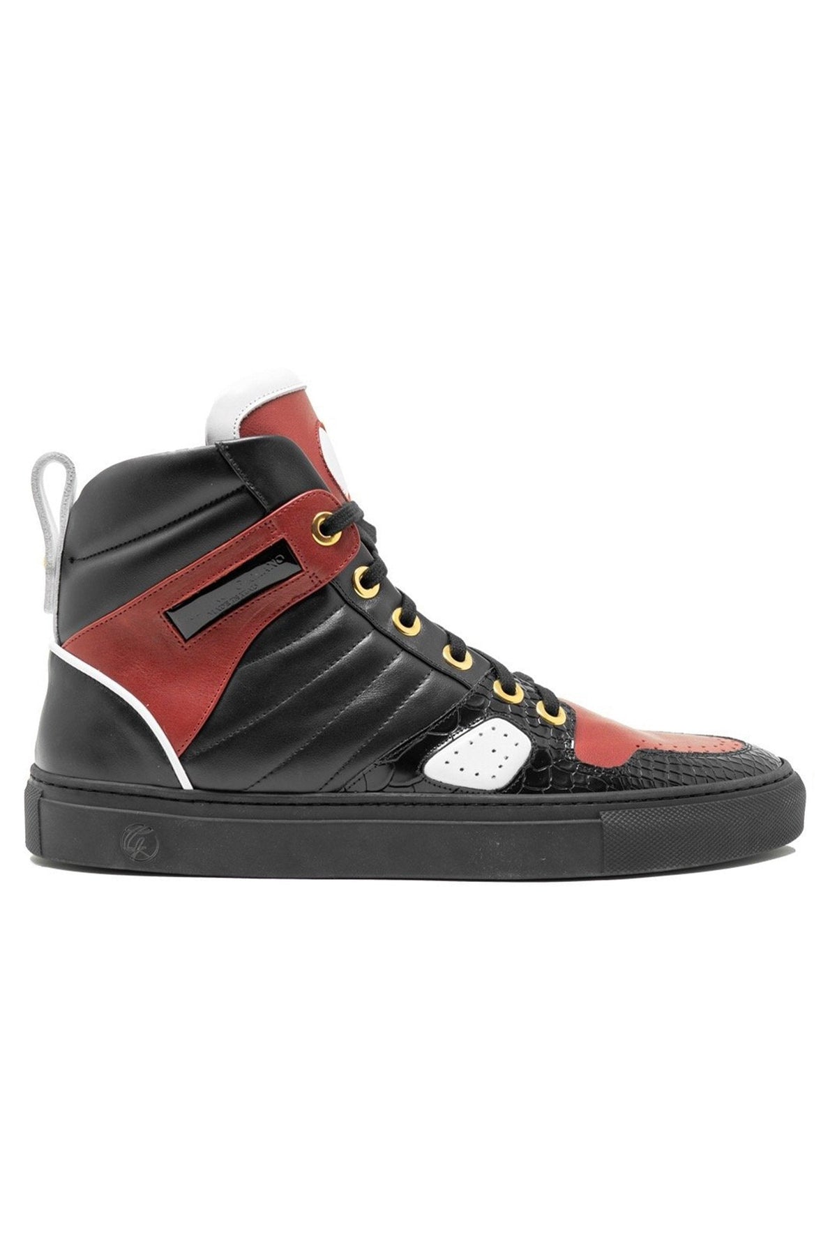 FastLife High Black Red | Limited Edition - Giuliano Galiano | Handcrafted Luxury Sneakers Made In Italy