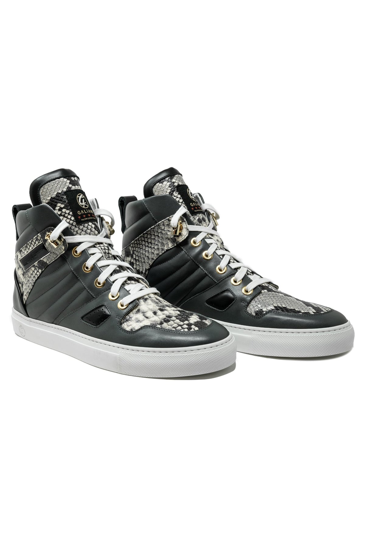 FastLife High Military Python Style X M. Towers | Limited Edition - Giuliano Galiano | Handcrafted Luxury Sneakers Made In Italy