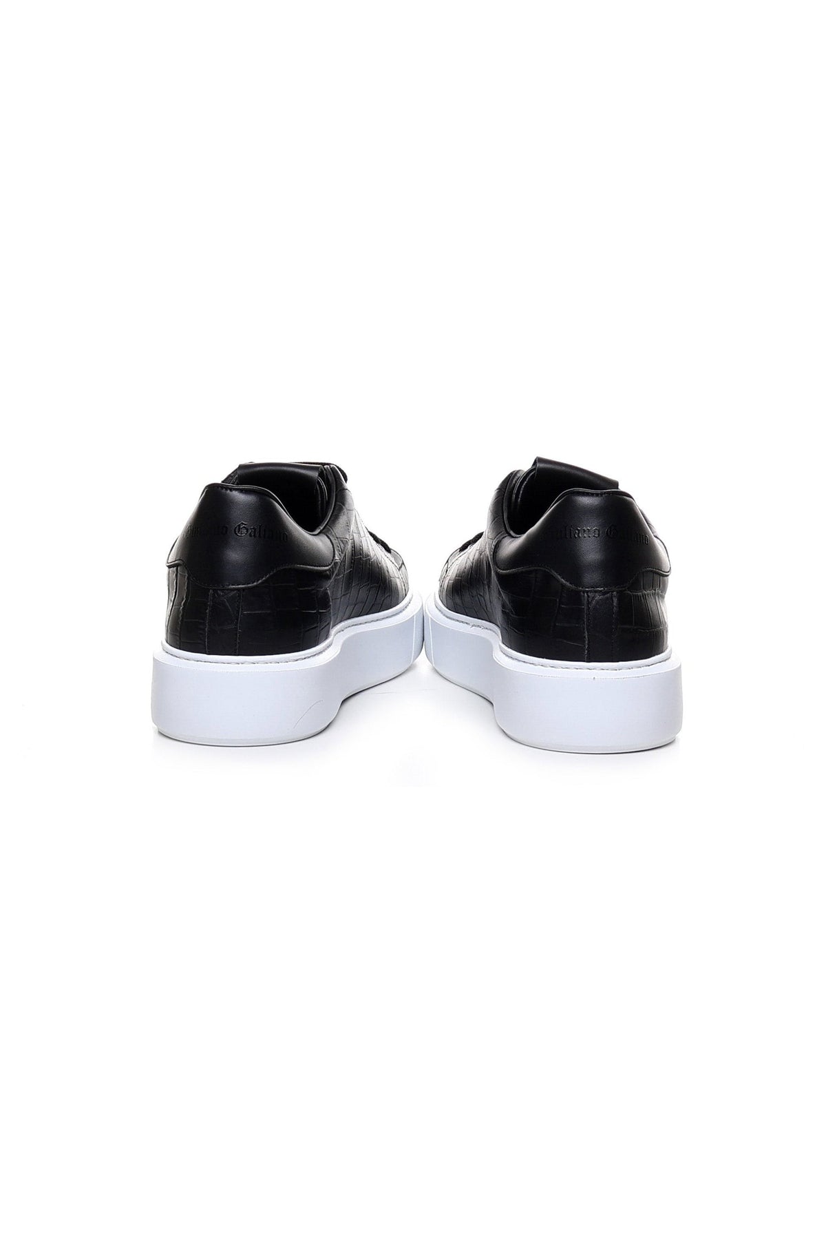 Fire | Black | Croc - Giuliano Galiano | Handcrafted Luxury Sneakers Made In Italy