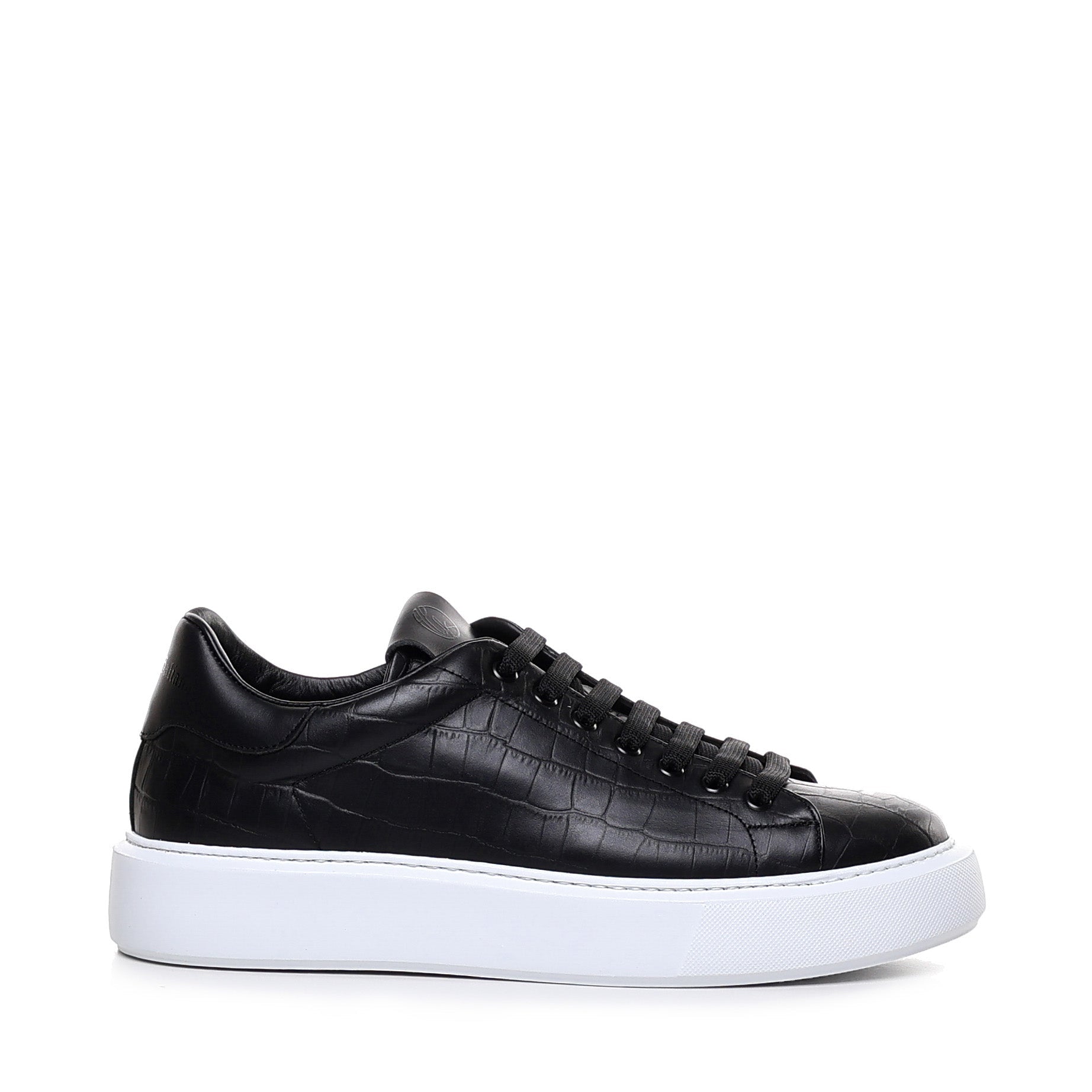 Fire | Black | Croc - Giuliano Galiano | Handcrafted Luxury Sneakers Made In Italy
