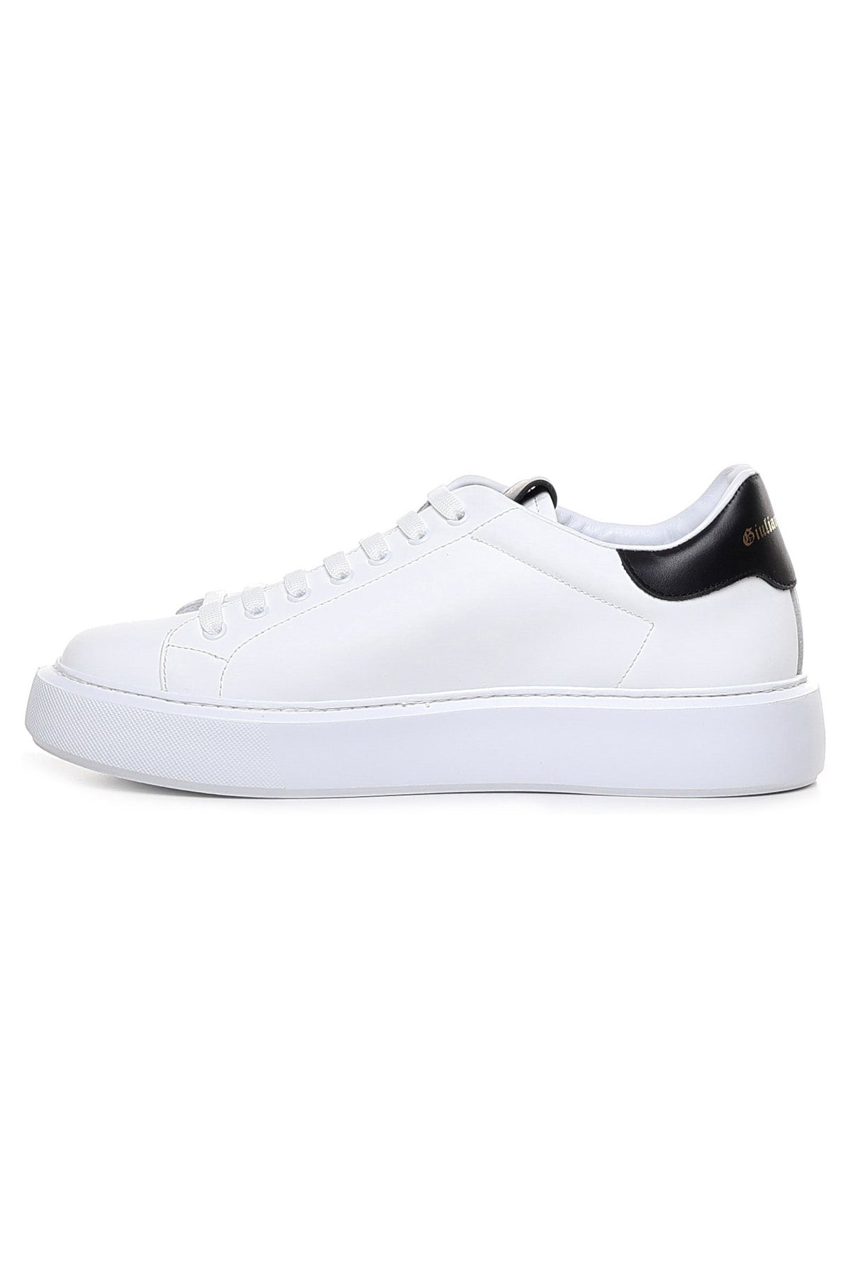 Fire | White Black Leather - Giuliano Galiano | Handcrafted Luxury Sneakers Made In Italy
