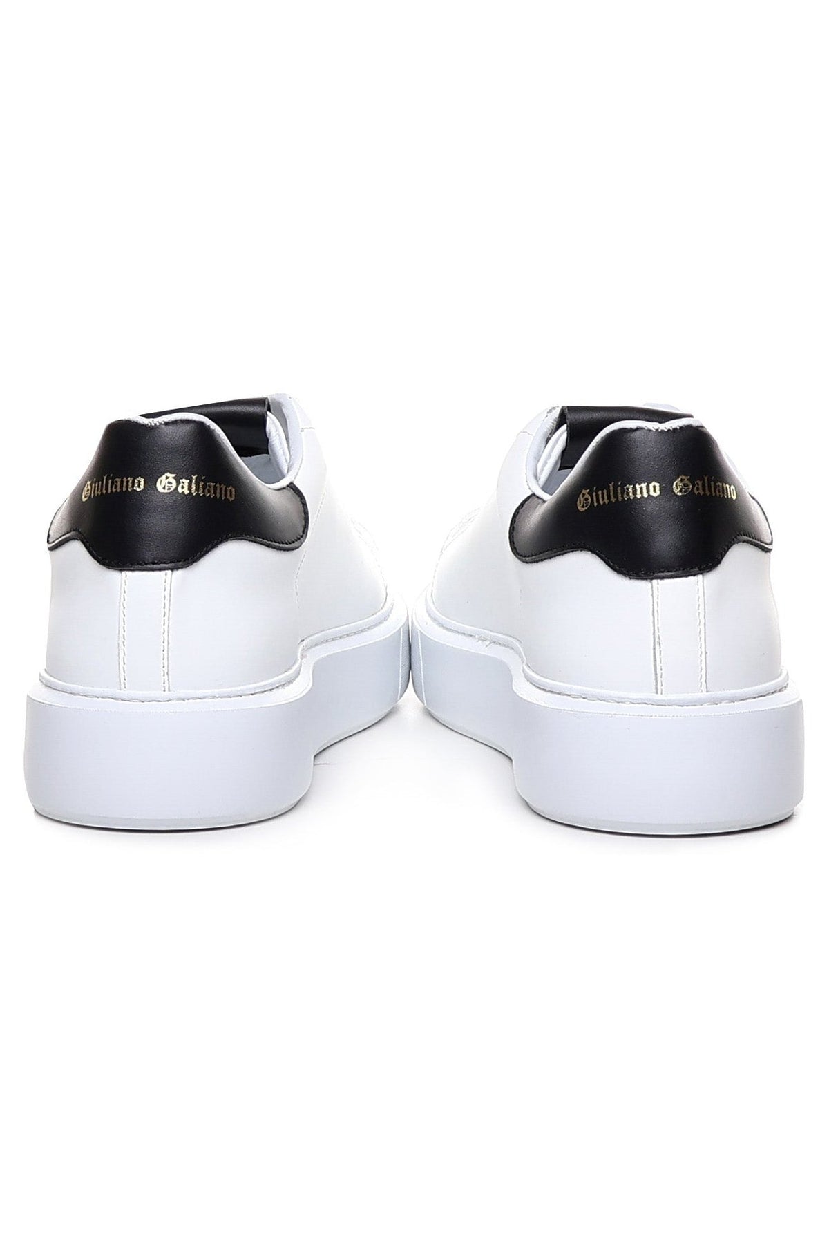 Fire | White Black Leather - Giuliano Galiano | Handcrafted Luxury Sneakers Made In Italy