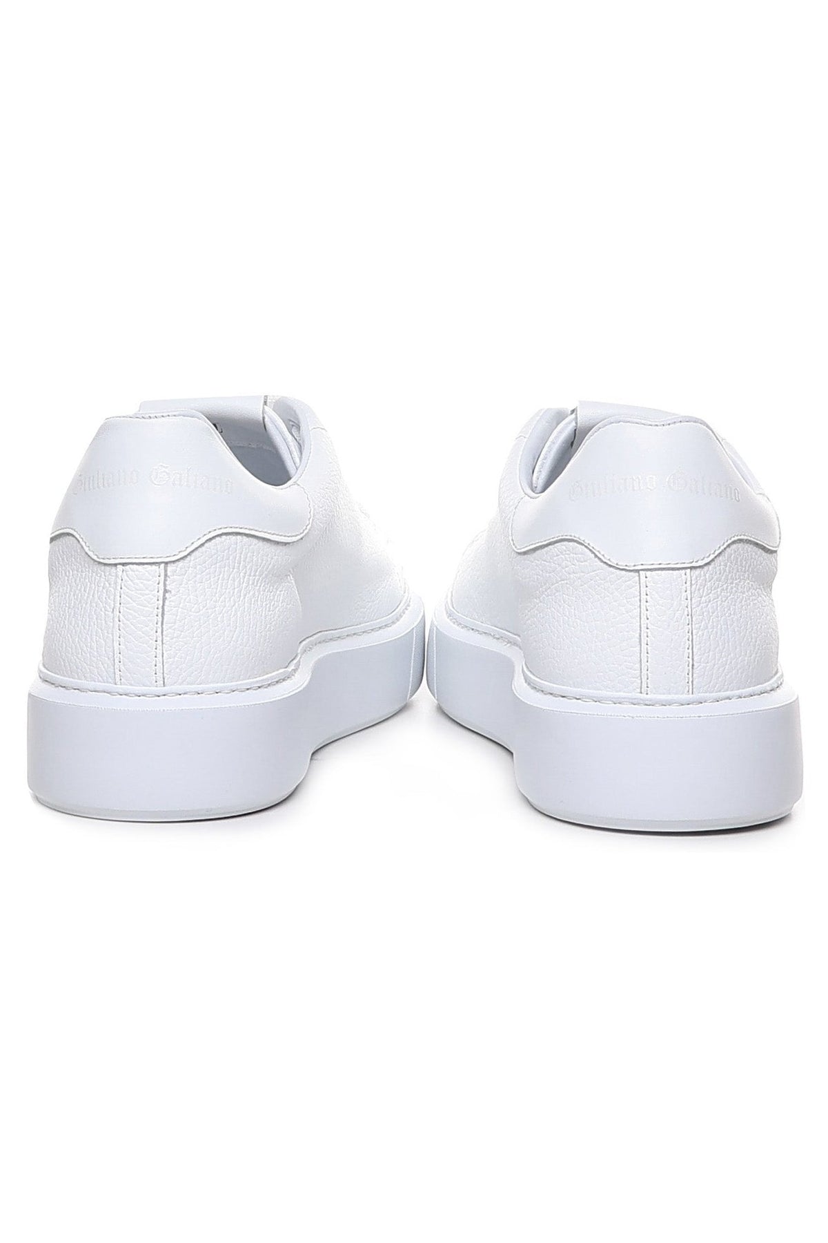 Fire | White Leather - Giuliano Galiano | Handcrafted Luxury Sneakers Made In Italy