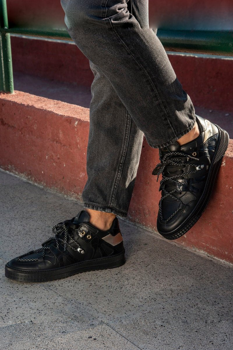 Jeson | Black - Giuliano Galiano | Handcrafted Luxury Sneakers Made In Italy