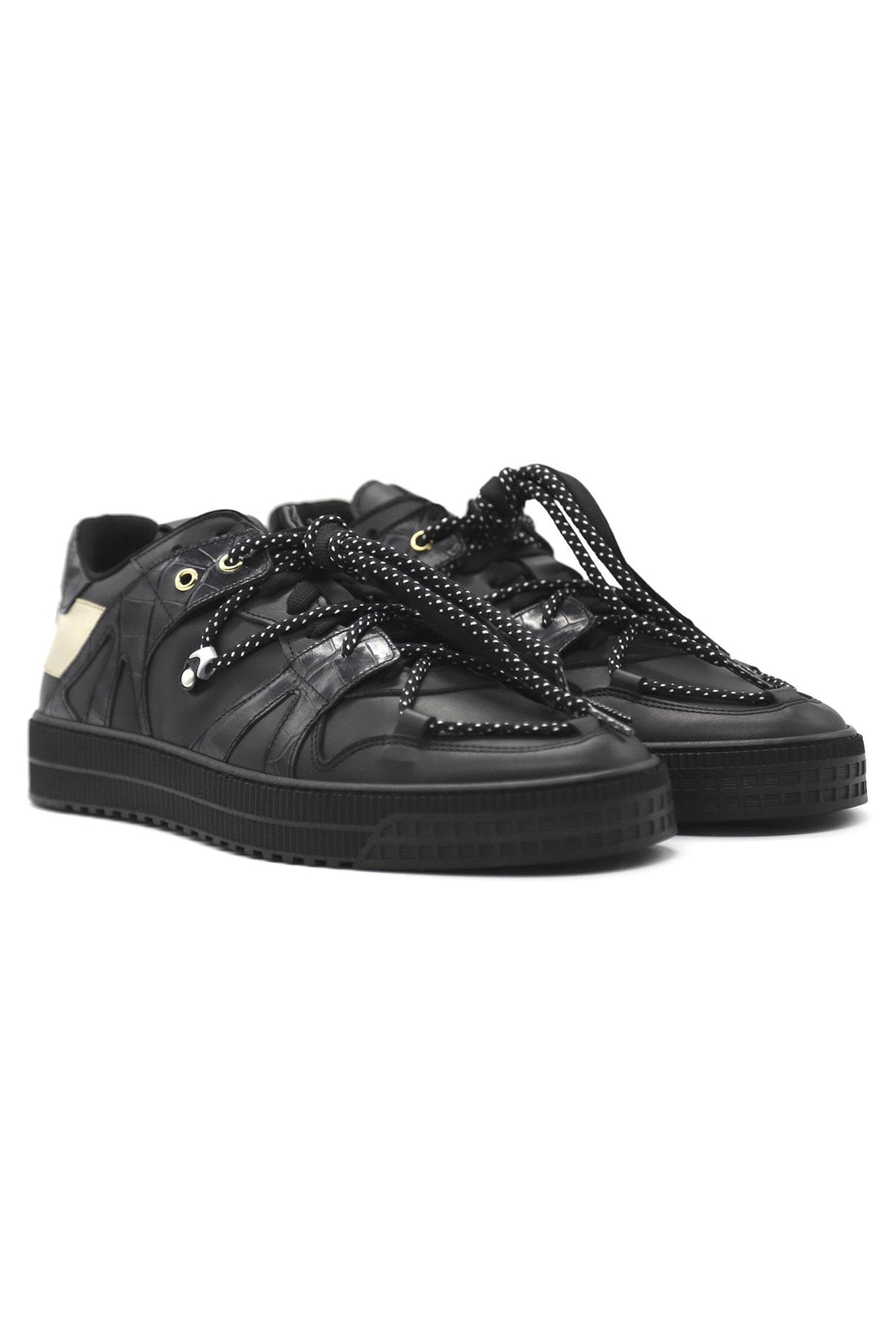 Jeson | Black - Giuliano Galiano | Handcrafted Luxury Sneakers Made In Italy