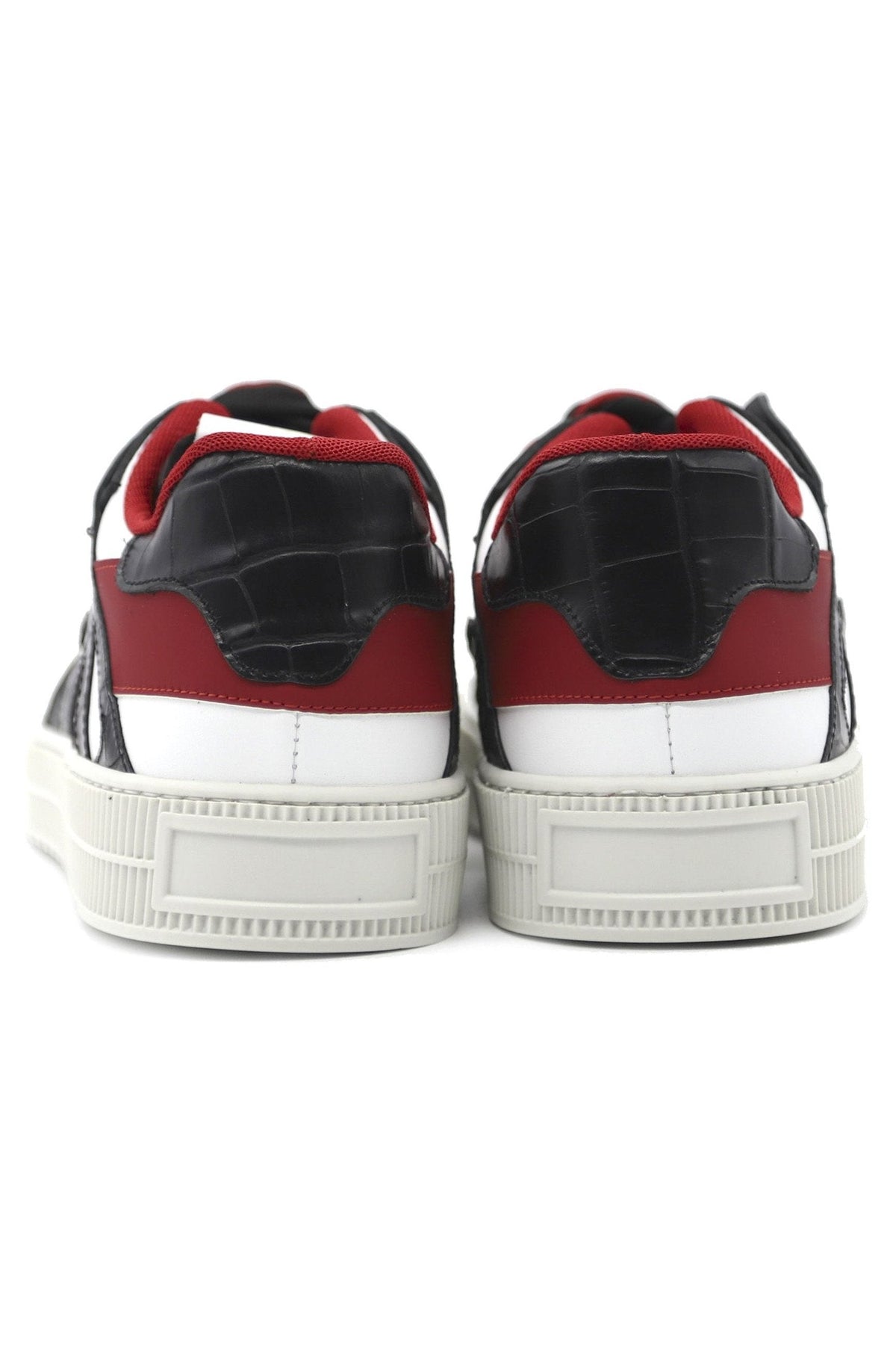 Jeson | Black, White & Red - Giuliano Galiano | Handcrafted Luxury Sneakers Made In Italy