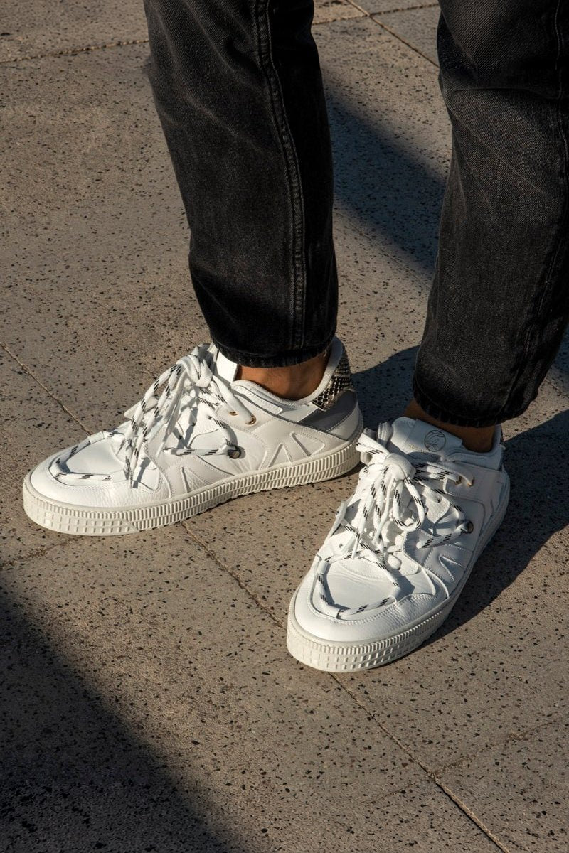 Jeson | White - Giuliano Galiano | Handcrafted Luxury Sneakers Made In Italy