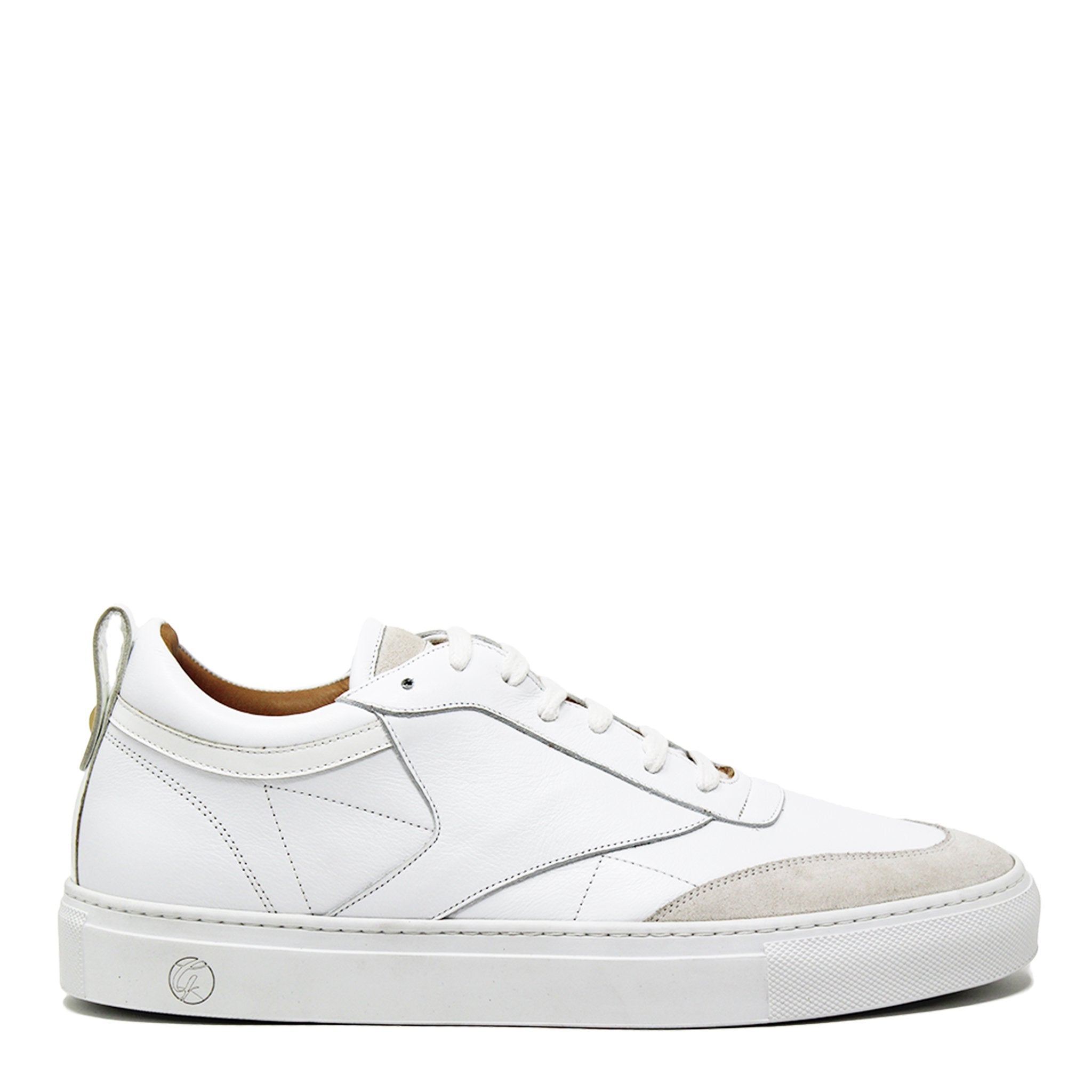 Key - G White | White | Leather - Giuliano Galiano | Handcrafted Luxury Sneakers Made In Italy