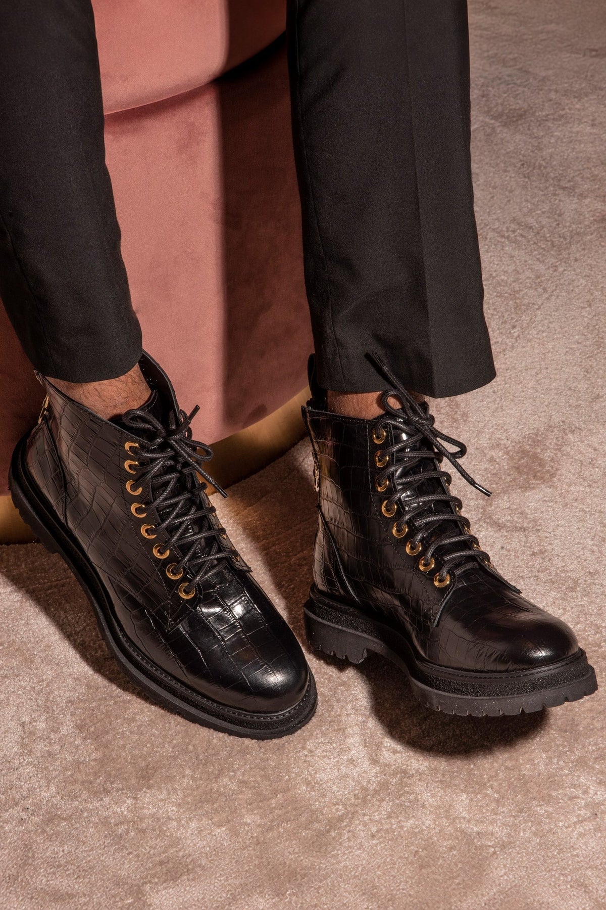 Krok Ankle Boots | Multi - Zip | Leather - Giuliano Galiano | Handcrafted Luxury Sneakers Made In Italy