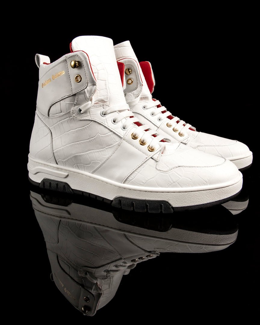 Legend High | White - Giuliano Galiano | Handcrafted Luxury Sneakers Made In Italy