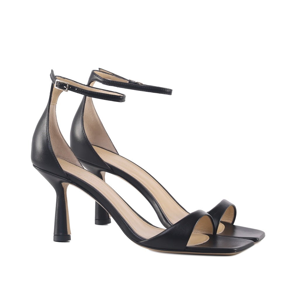 Lina | Sandals | Black - Giuliano Galiano | Handcrafted Luxury Sneakers Made In Italy