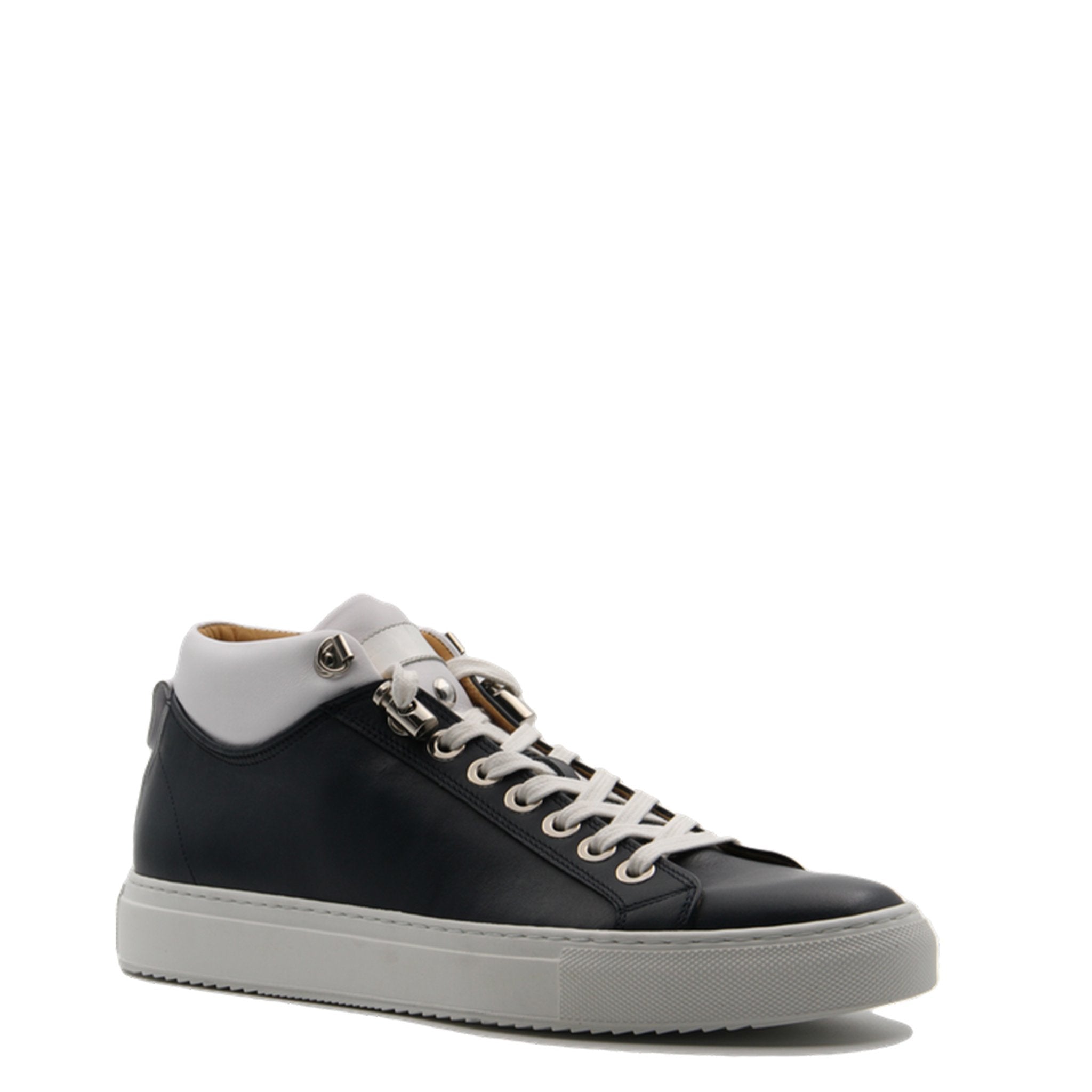 Napoli Blue | White | Nappa Leather | Limited Edition - Giuliano Galiano | Handcrafted Luxury Sneakers Made In Italy