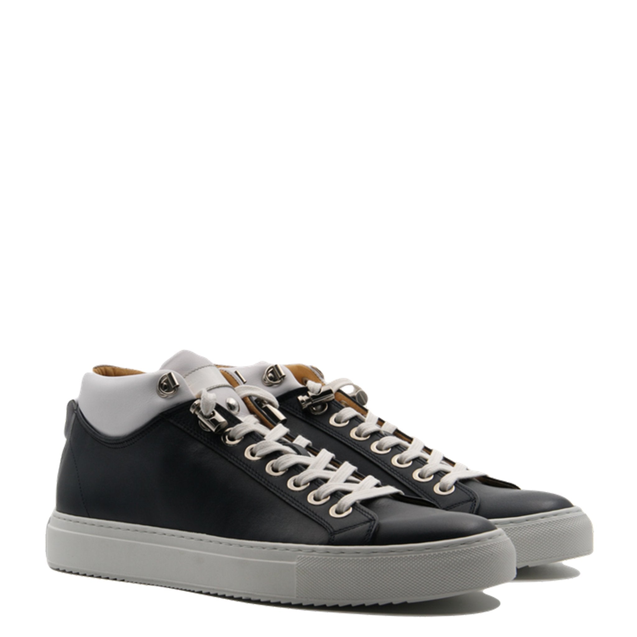 Napoli Blue | White | Nappa Leather | Limited Edition - Giuliano Galiano | Handcrafted Luxury Sneakers Made In Italy