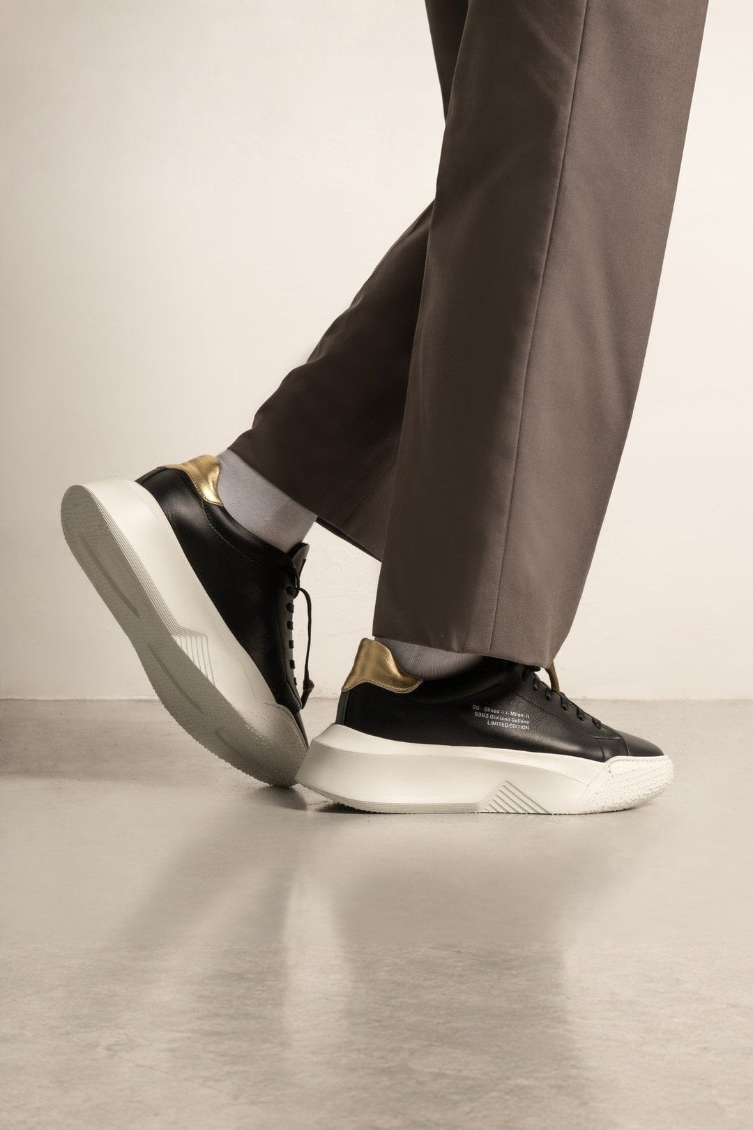 Nemesis | Black & Gold - Giuliano Galiano | Handcrafted Luxury Sneakers Made In Italy
