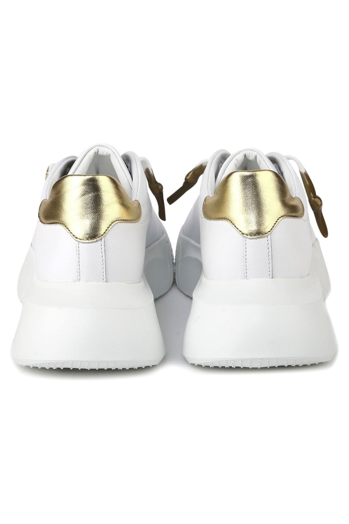 Nemesis Sneakers | Nappa With Gold Trim | Woman - Giuliano Galiano | Handcrafted Luxury Sneakers Made In Italy