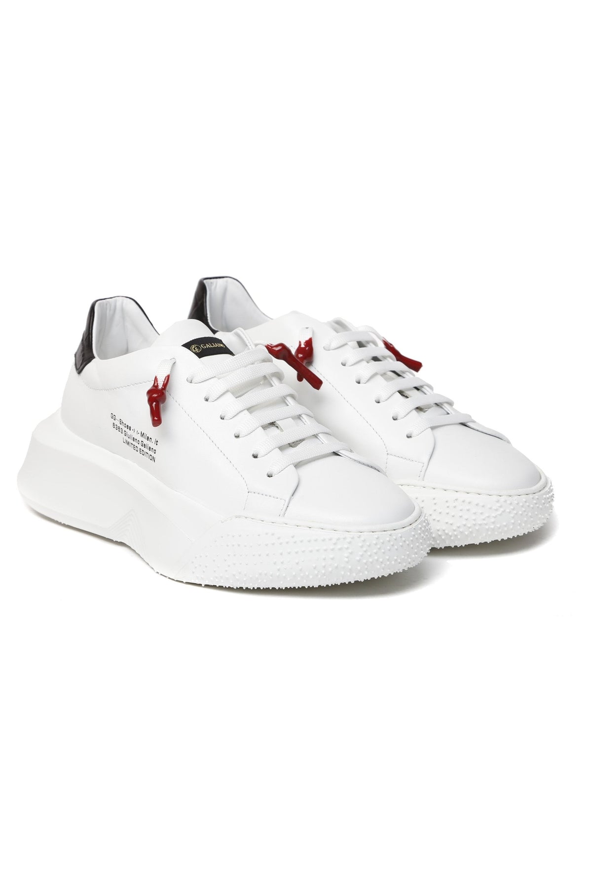 Nemesis White | Black - Giuliano Galiano | Handcrafted Luxury Sneakers Made In Italy