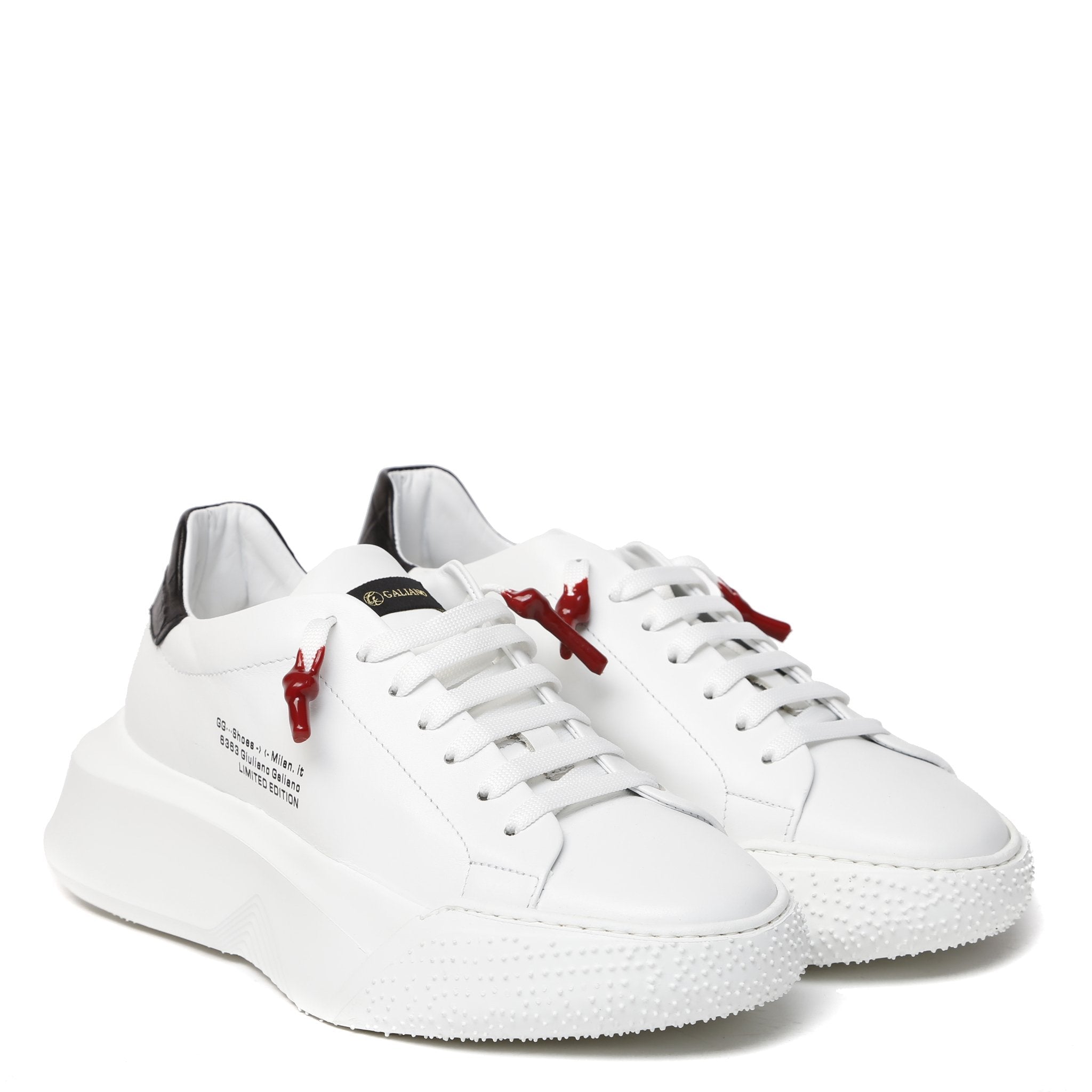Nemesis White | Black | Woman - Giuliano Galiano | Handcrafted Luxury Sneakers Made In Italy