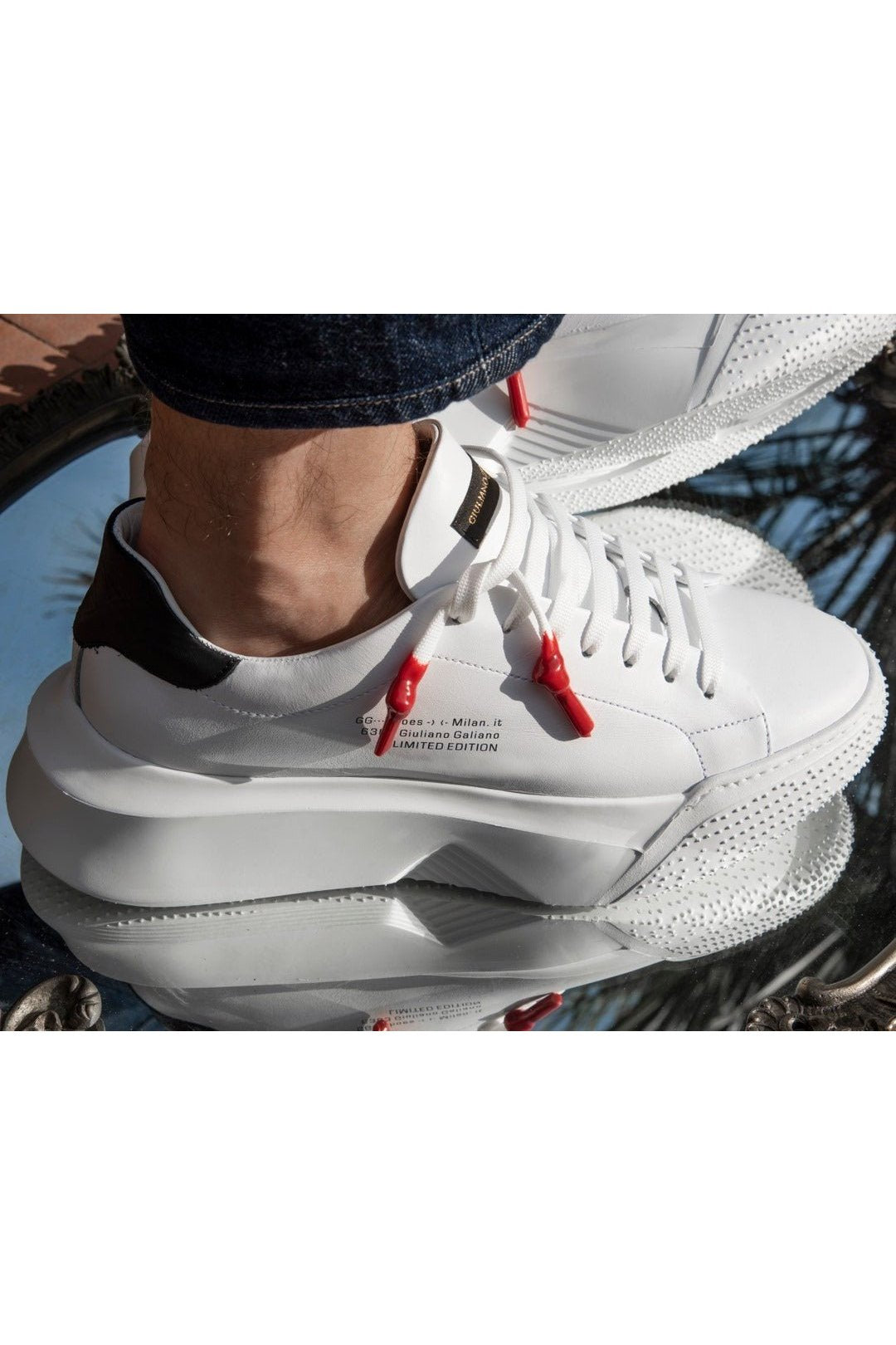Nemesis White | Black | Woman - Giuliano Galiano | Handcrafted Luxury Sneakers Made In Italy
