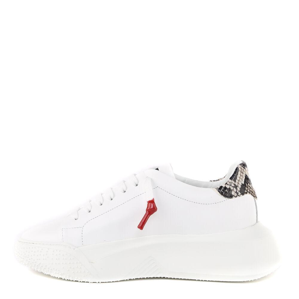 Nemesis White | Grey | Woman - Giuliano Galiano | Handcrafted Luxury Sneakers Made In Italy