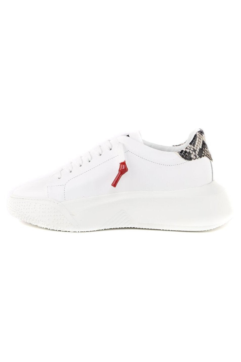Nemesis White | Grey | Woman - Giuliano Galiano | Handcrafted Luxury Sneakers Made In Italy