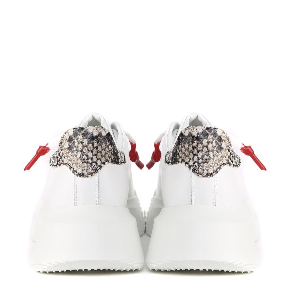 Nemesis White | Grey | Woman - Giuliano Galiano | Handcrafted Luxury Sneakers Made In Italy