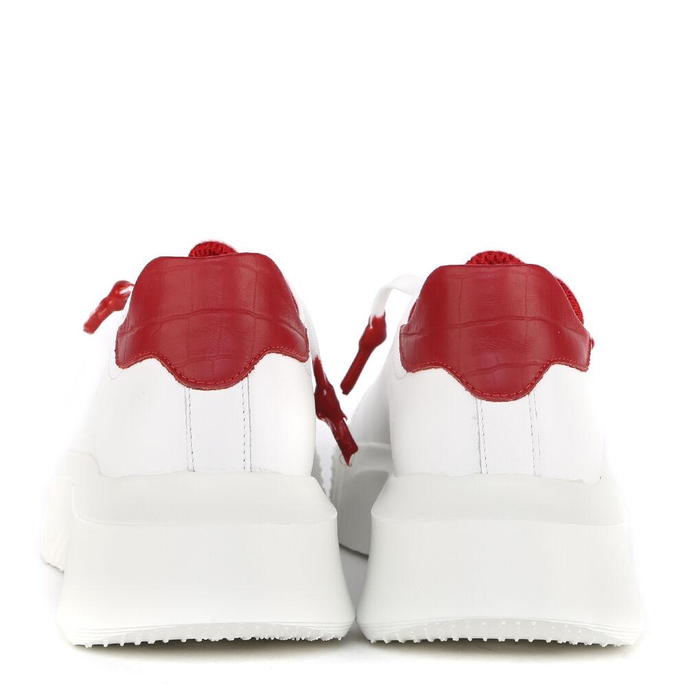 Nemesis White | Red | Limited for Ozuna - Giuliano Galiano | Handcrafted Luxury Sneakers Made In Italy