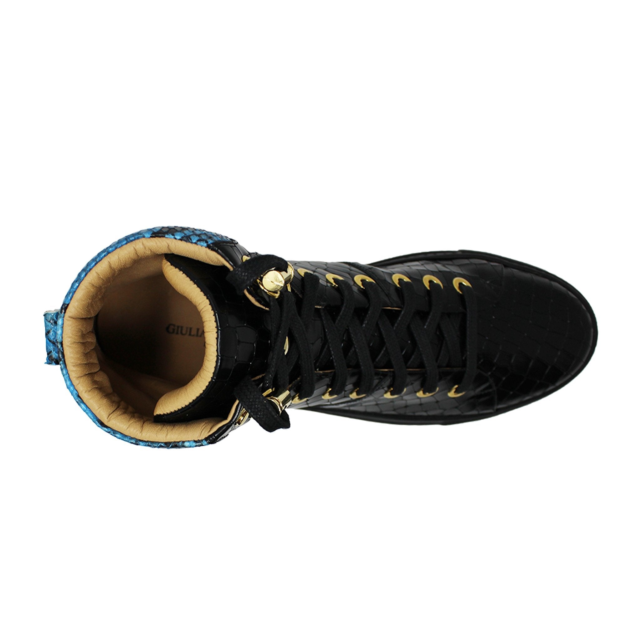 No Limits Black | Blue | Croc | Limited Edition - Giuliano Galiano | Handcrafted Luxury Sneakers Made In Italy