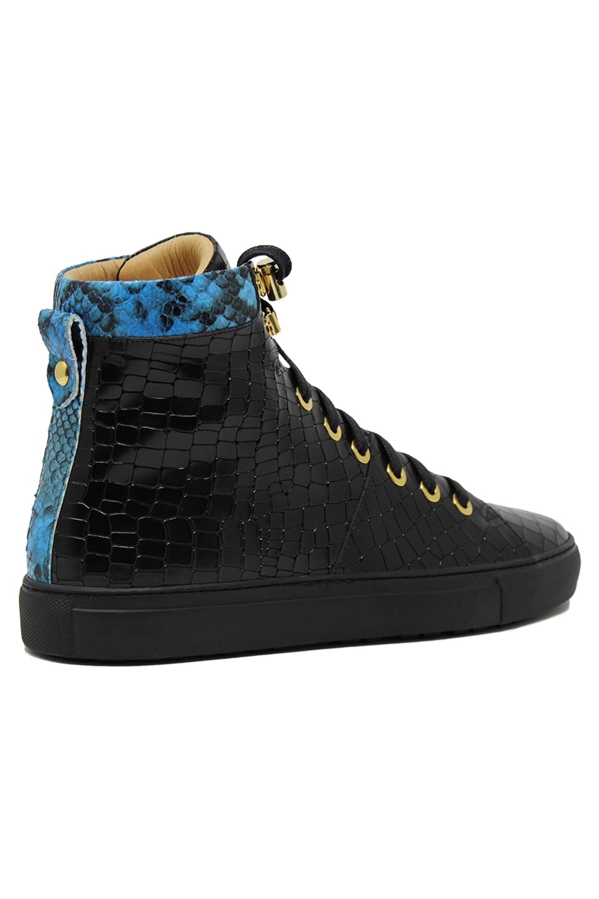 No Limits Black | Blue | Croc | Limited Edition - Giuliano Galiano | Handcrafted Luxury Sneakers Made In Italy