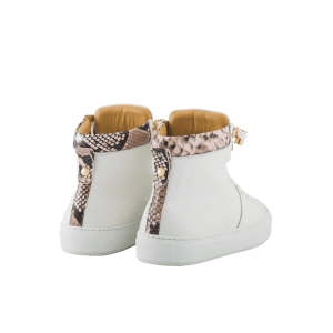 No Limits Cream | Grey | Leather | Limited Edition - Giuliano Galiano | Handcrafted Luxury Sneakers Made In Italy