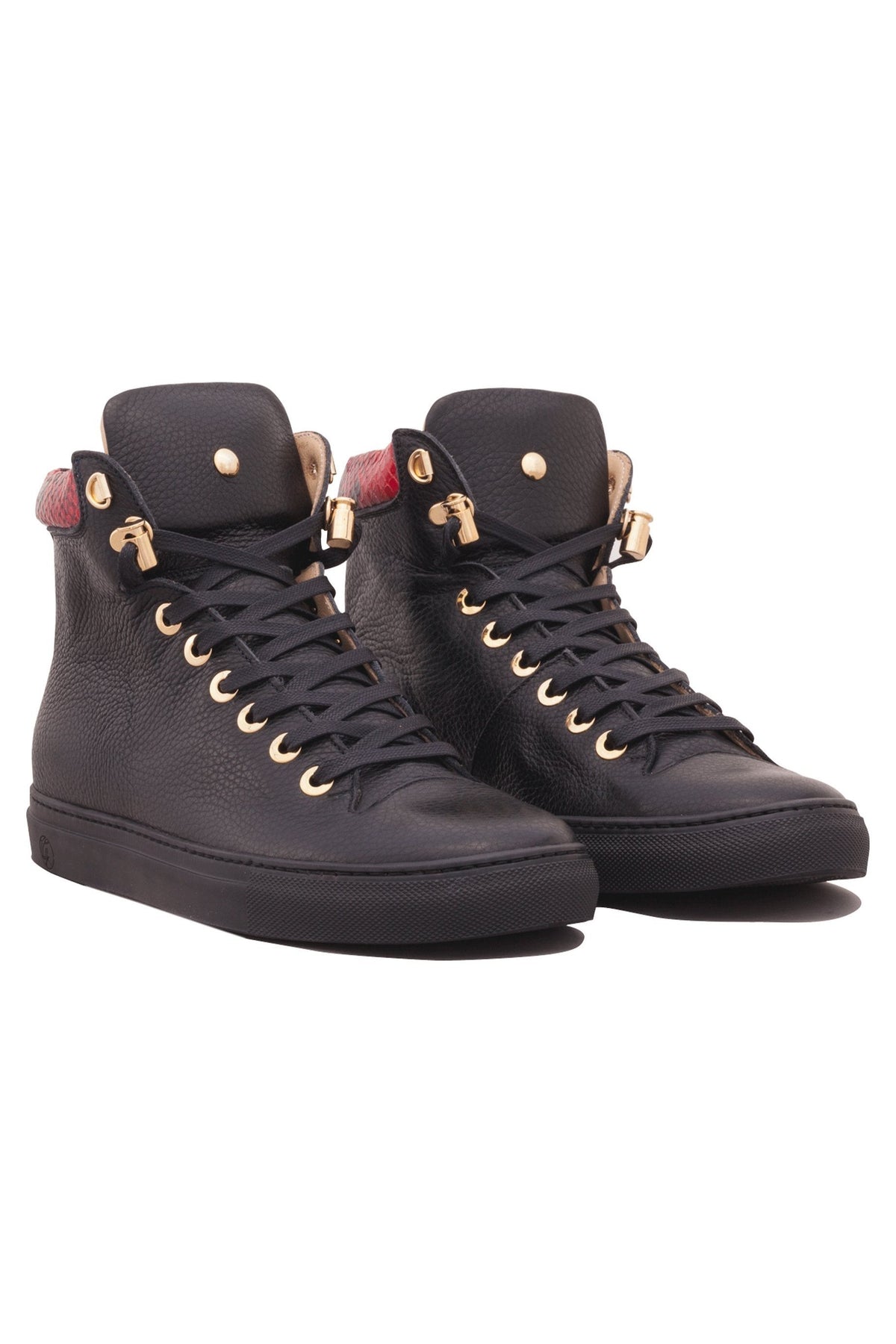 No Limits High Black | Red | Leather | Limited Edition - Giuliano Galiano | Handcrafted Luxury Sneakers Made In Italy