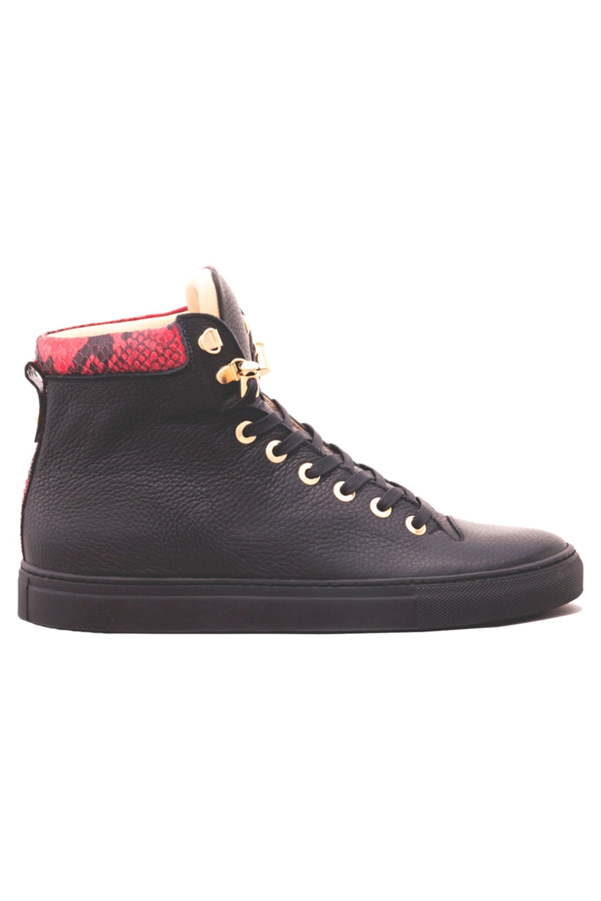 No Limits High Black | Red | Leather | Limited Edition - Giuliano Galiano | Handcrafted Luxury Sneakers Made In Italy