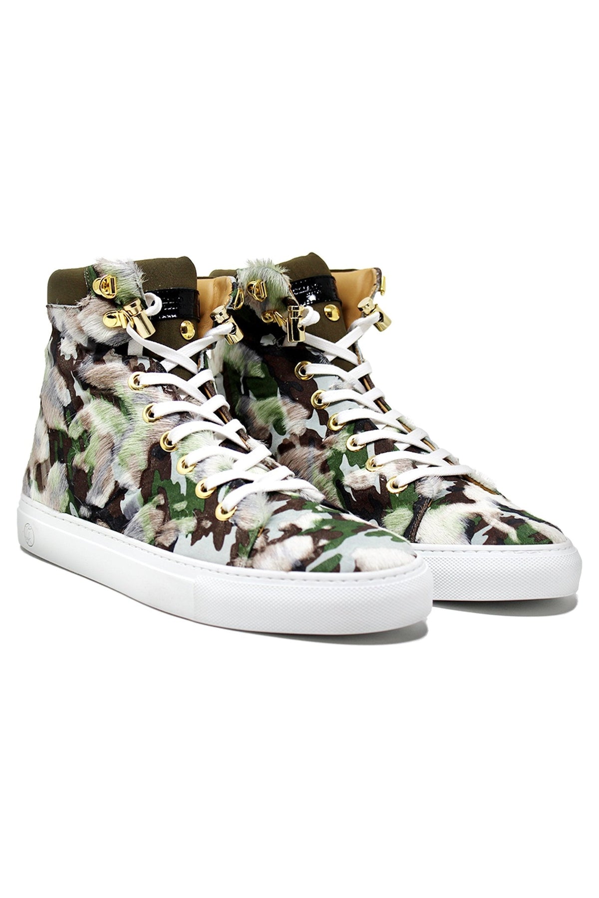 No Limits High | Camouflage | Limited Edition - Giuliano Galiano | Handcrafted Luxury Sneakers Made In Italy