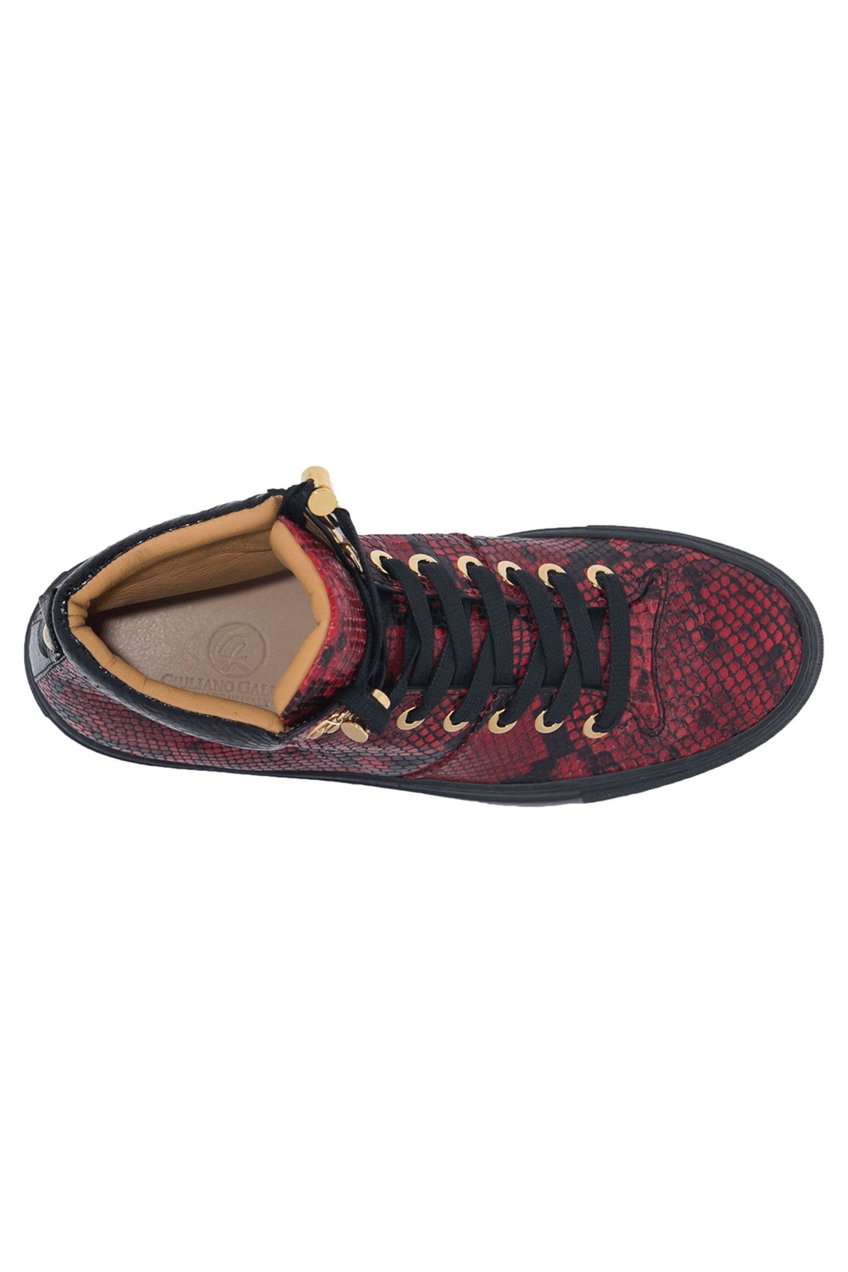 No Limits High Red | Black | Python | Limited Edition - Giuliano Galiano | Handcrafted Luxury Sneakers Made In Italy