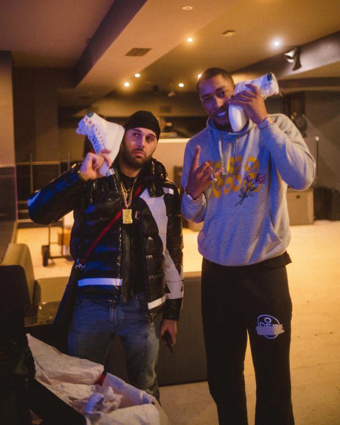 No Limits High White | Blue | Leather | Limited Edition - Giuliano Galiano | Handcrafted Luxury Sneakers Made In Italy