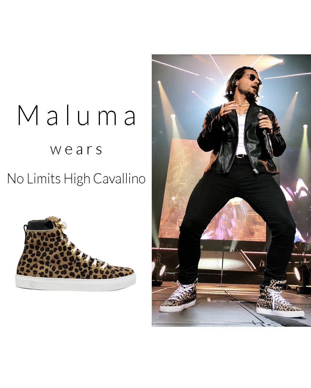 No Limits High | White | Leopard Cavallino | Limited Edition - Giuliano Galiano | Handcrafted Luxury Sneakers Made In Italy
