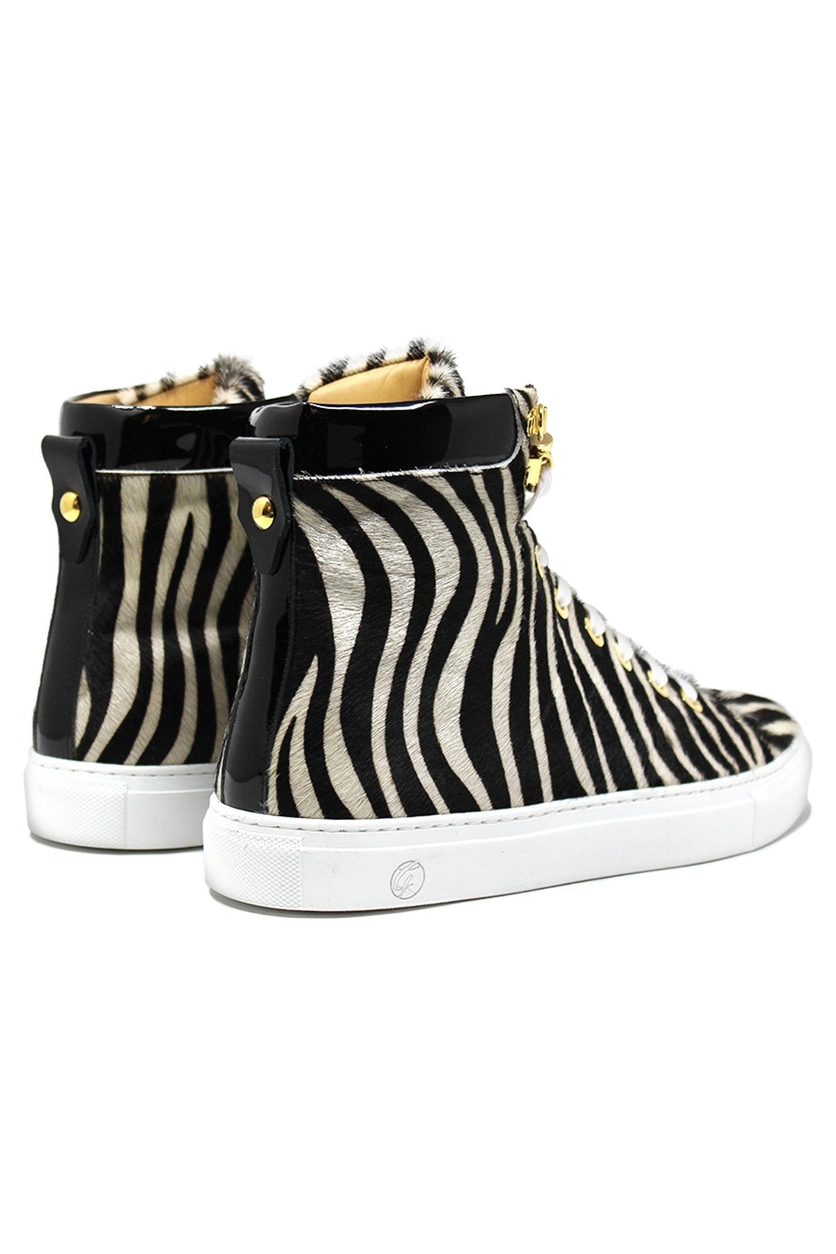No Limits High | Zebra | Limited Edition - Giuliano Galiano | Handcrafted Luxury Sneakers Made In Italy